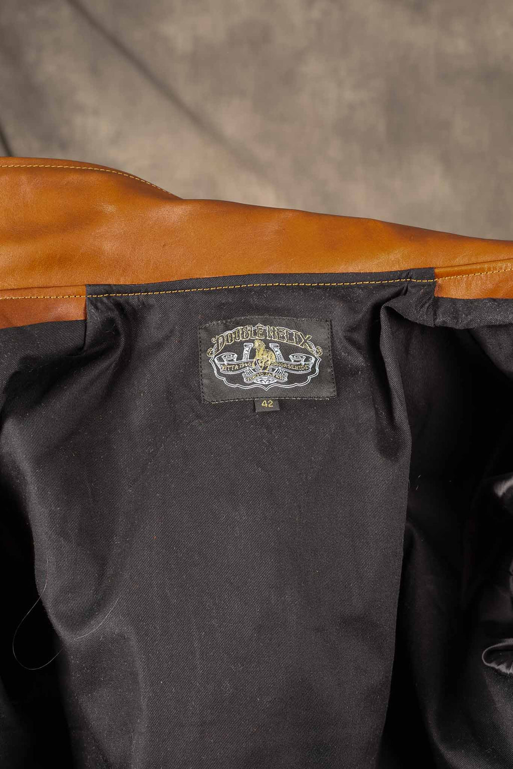 Double Helix The Rider Unus Horsehide Jacket - Middle Brown