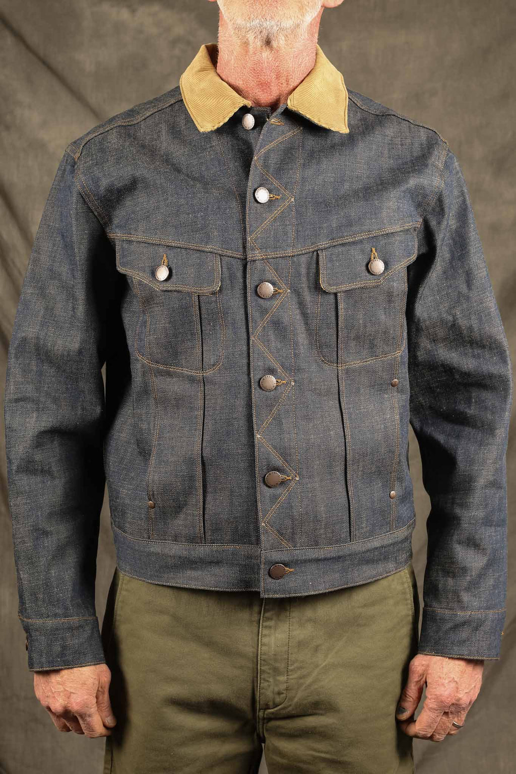 Freenote Cloth High Low 13 Ounce Natural Indigo Jacket