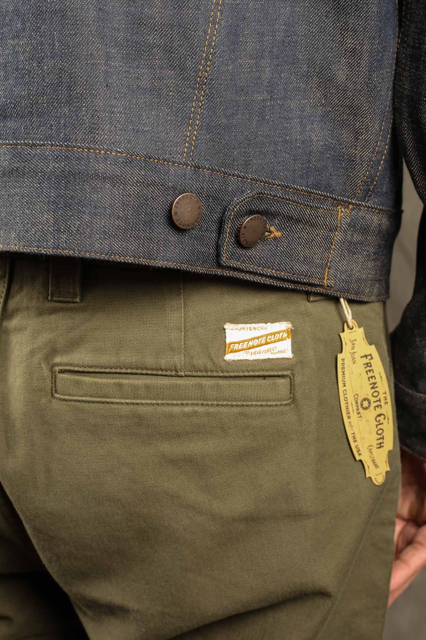 Freenote Cloth High Low 13 Ounce Natural Indigo Jacket