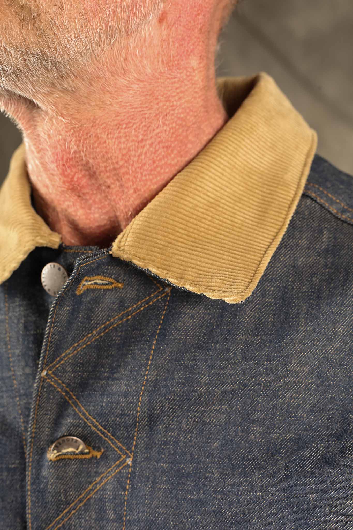 Freenote Cloth High Low 13 Ounce Natural Indigo Jacket