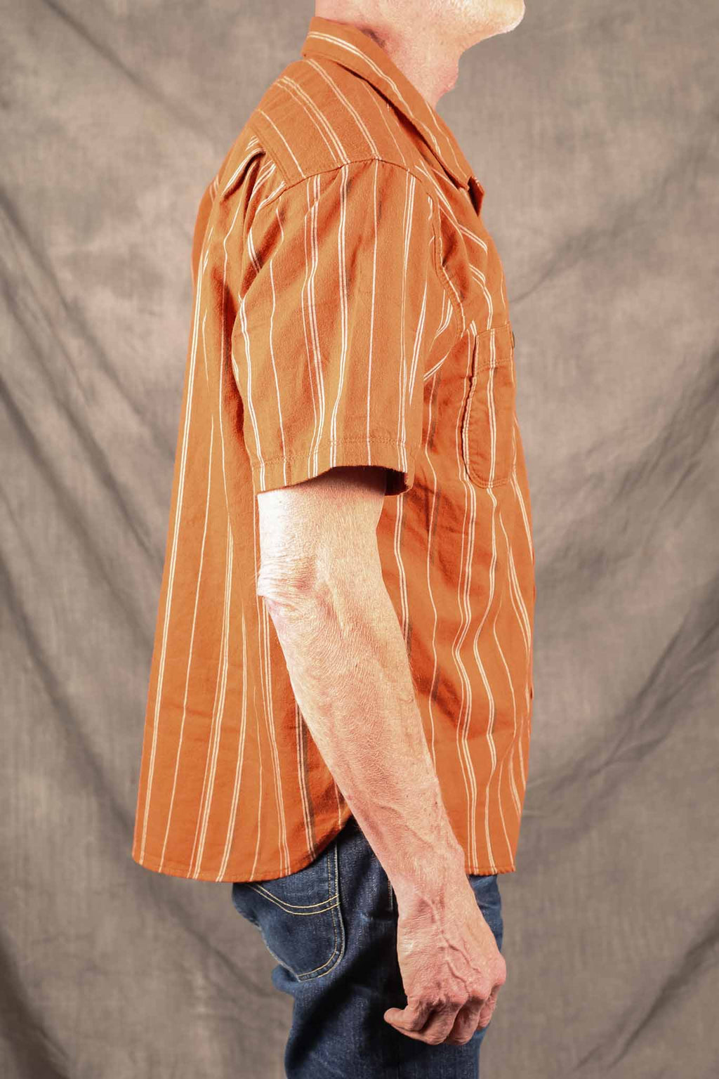 Freenote Cloth DAYTON - ORANGE STRIPE