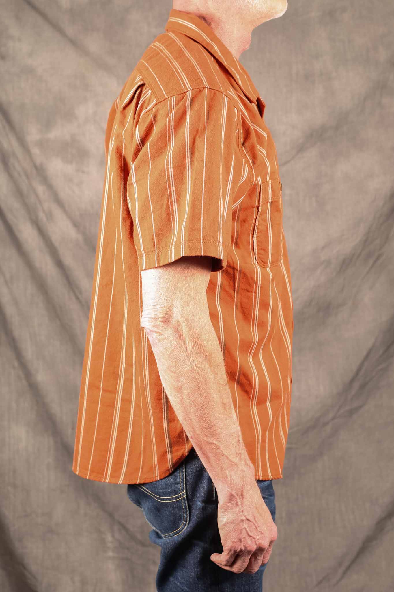 Freenote Cloth DAYTON - ORANGE STRIPE