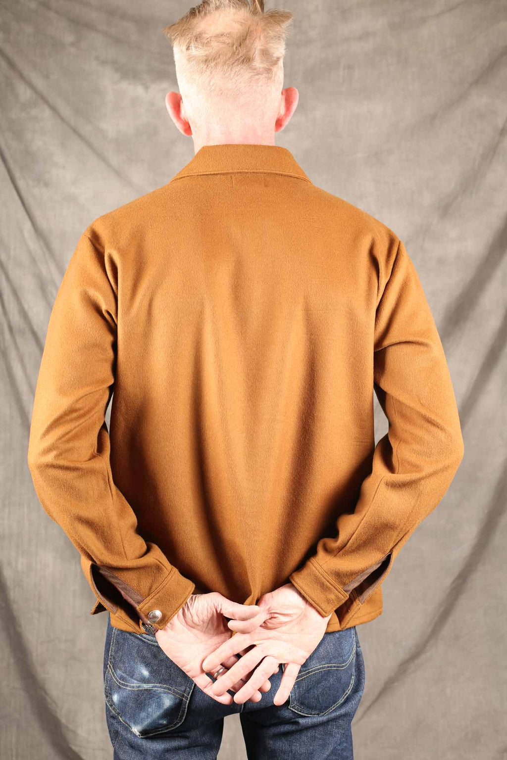 Stevenson Overall Co. - Brave Man - Golden Brown - (ONE MISSING BUTTON ON THE SLEEVE.)