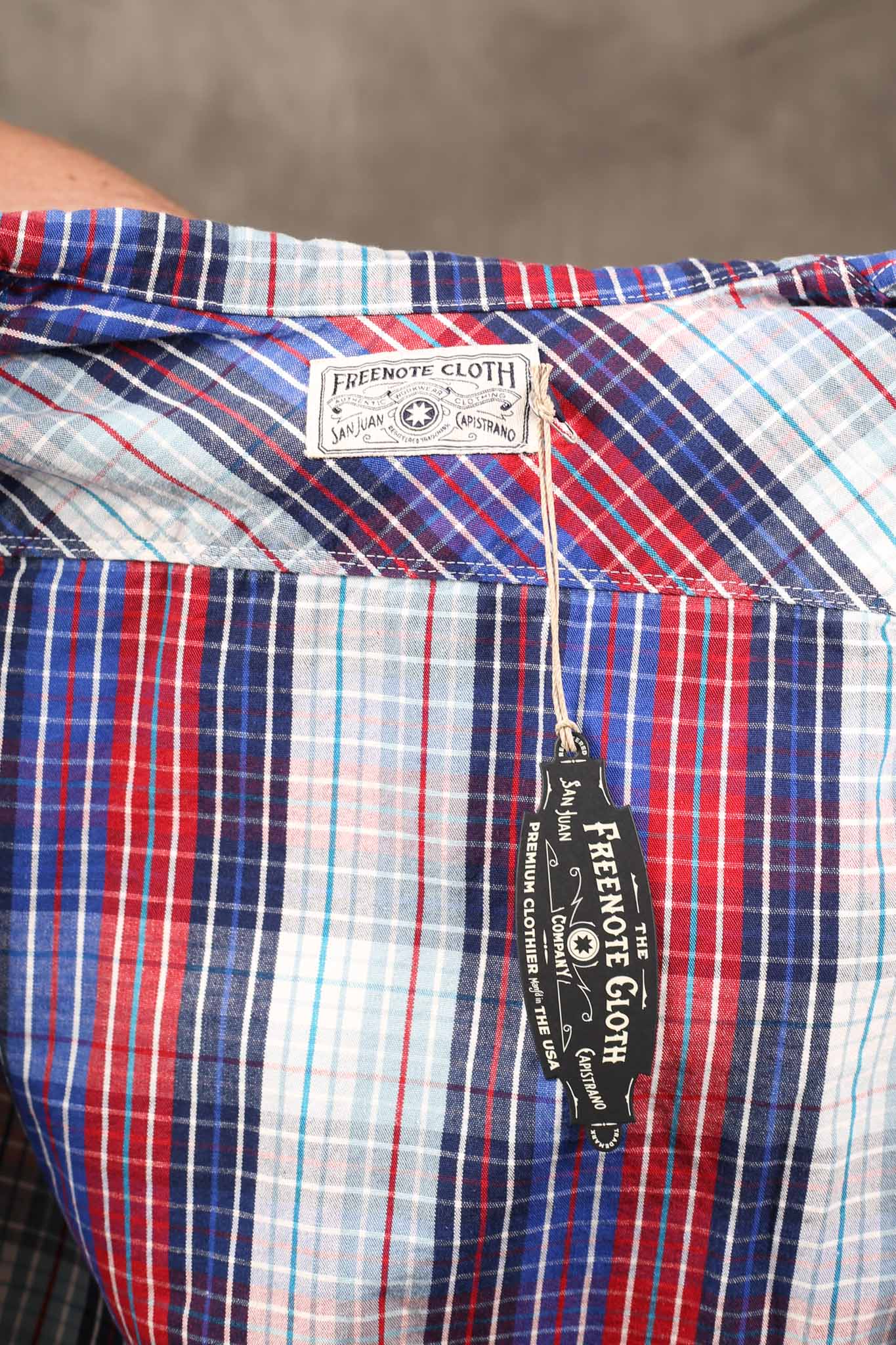 Freenote Cloth Dayton LS Bonneville Blue Plaid