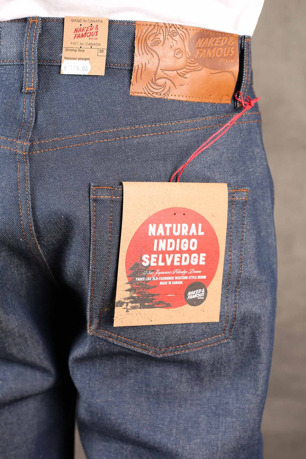 Naked and Famous Strong Guy - 12,5 Natural Indigo Selvedge