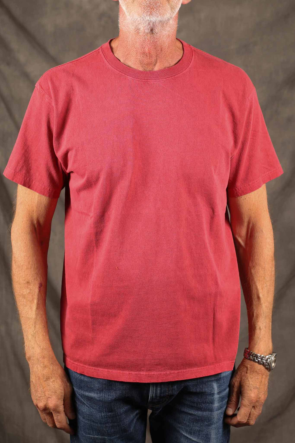 Good On 5.5oz Jersey Tubular Tee WASHED RED