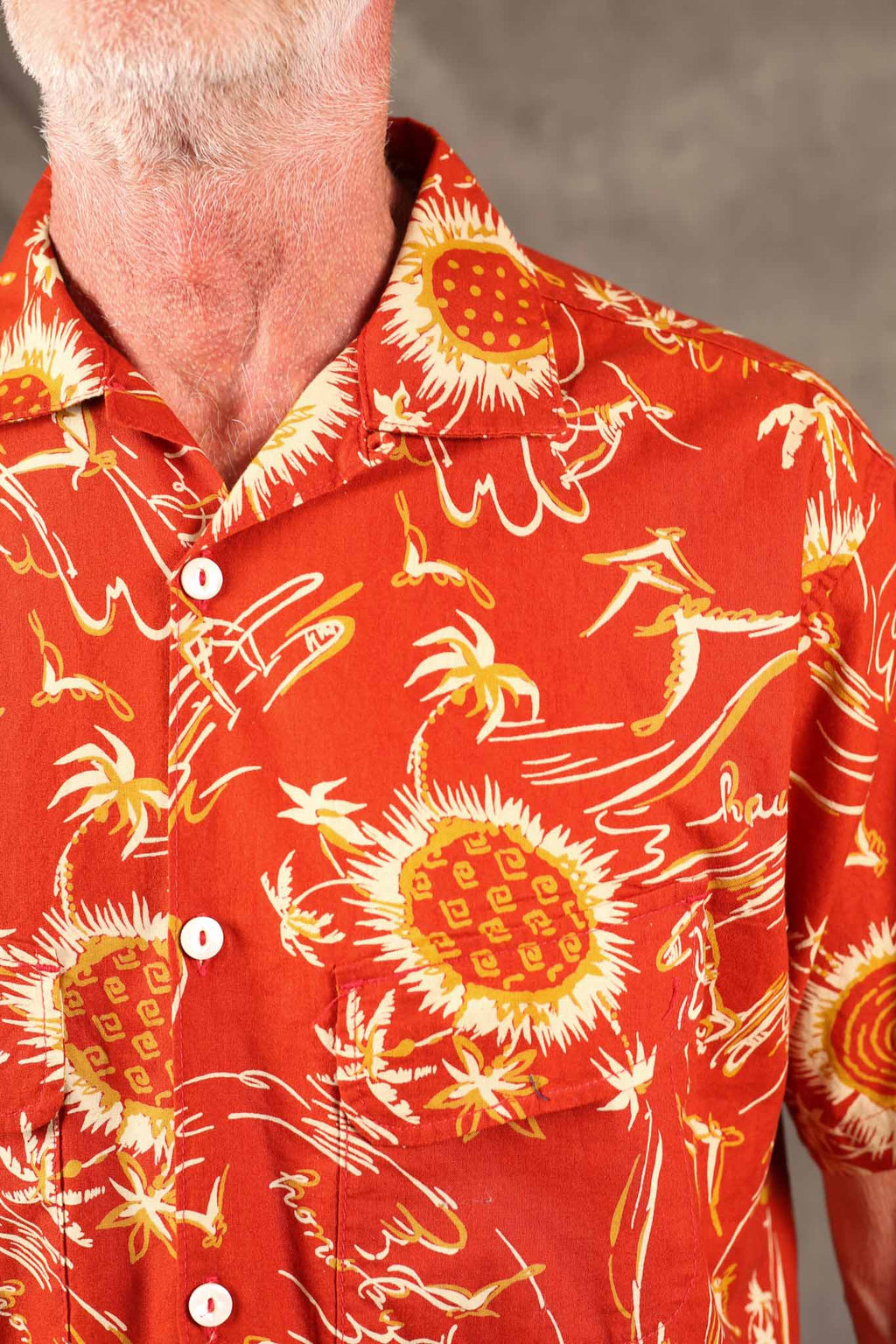 Freenote Cloth Dean Double Pocket Aloha Red