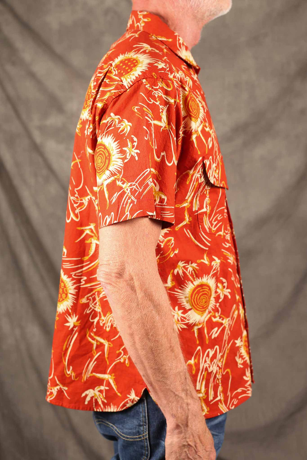 Freenote Cloth Dean Double Pocket Aloha Red