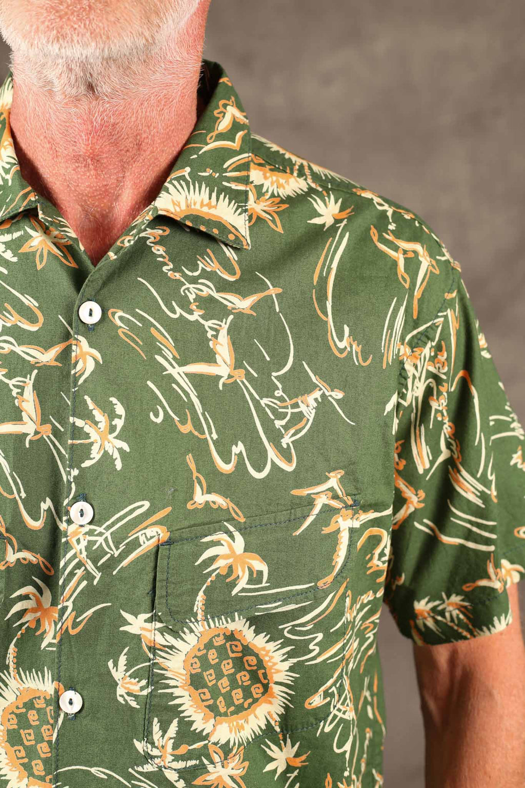 Freenote Cloth Dean Double Pocket Aloha Olive