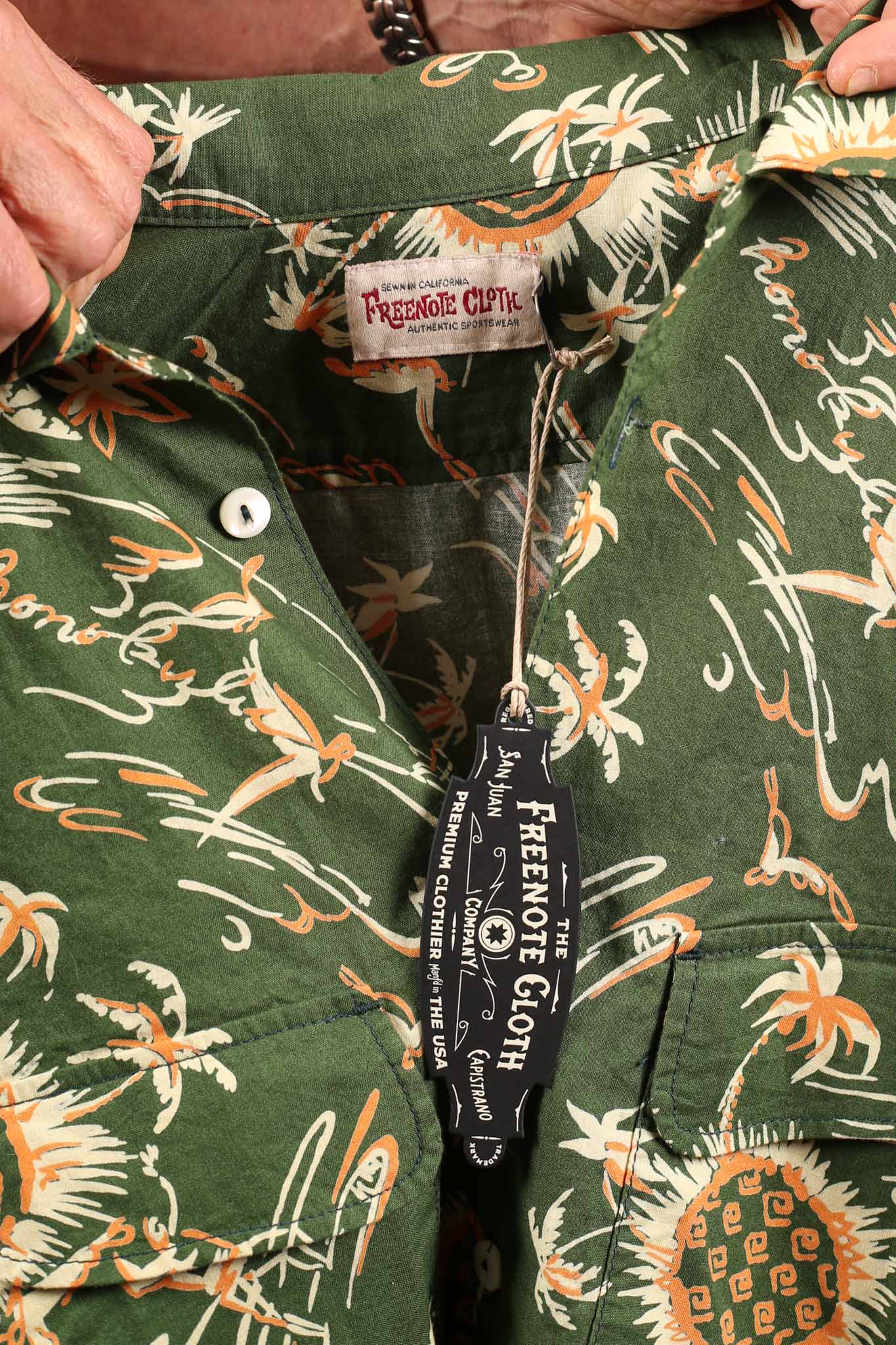 Freenote Cloth Dean Double Pocket Aloha Olive