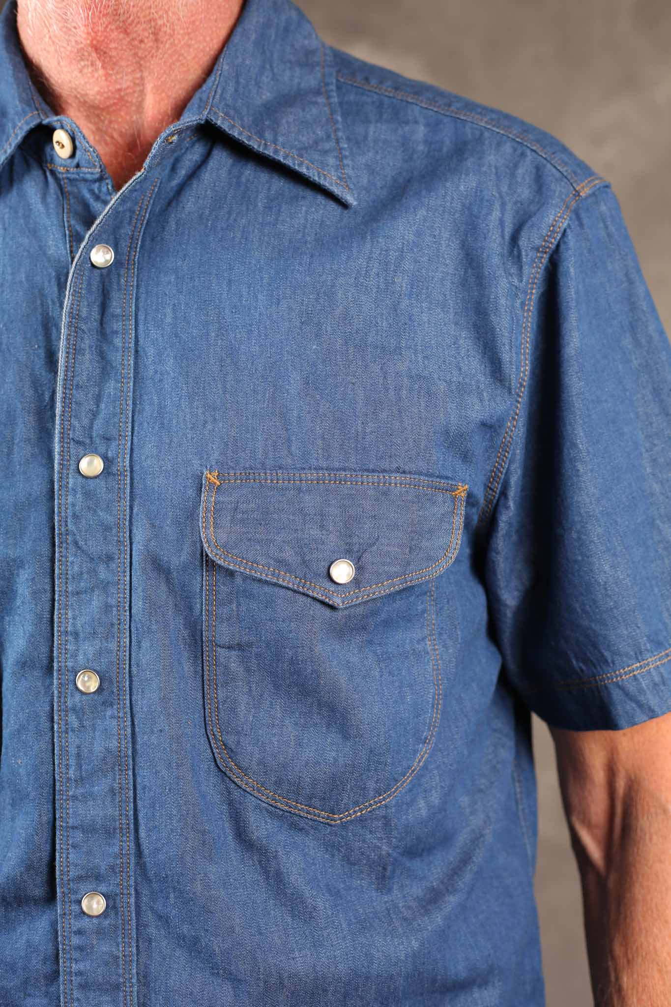 Freenote Cloth Bodie S/S Vintage Blue Denim