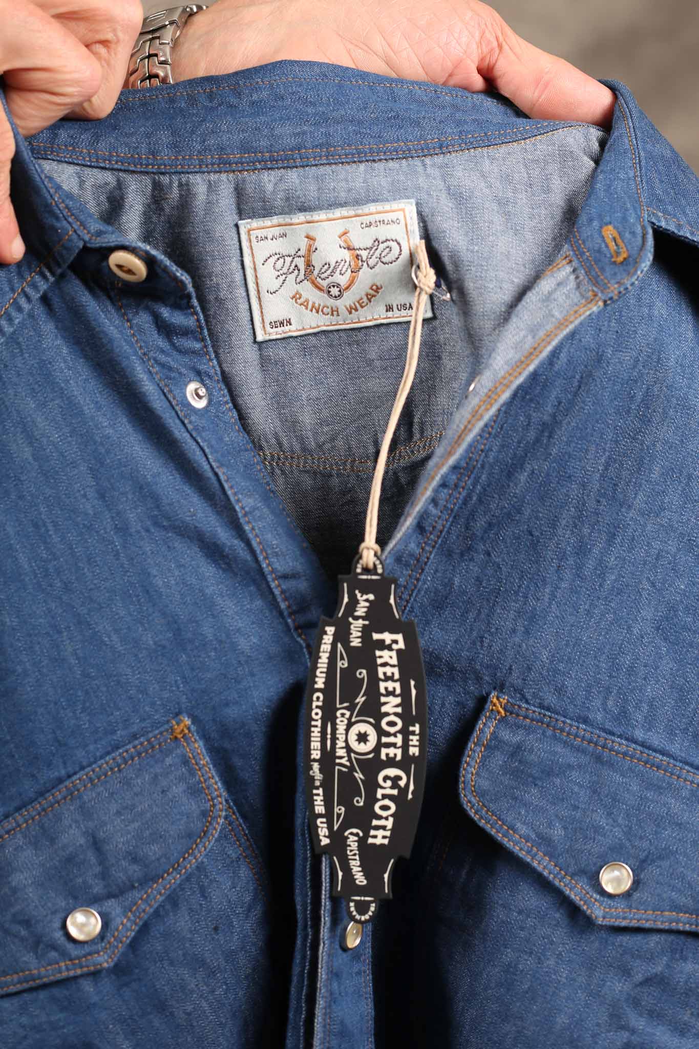 Freenote Cloth Bodie S/S Vintage Blue Denim