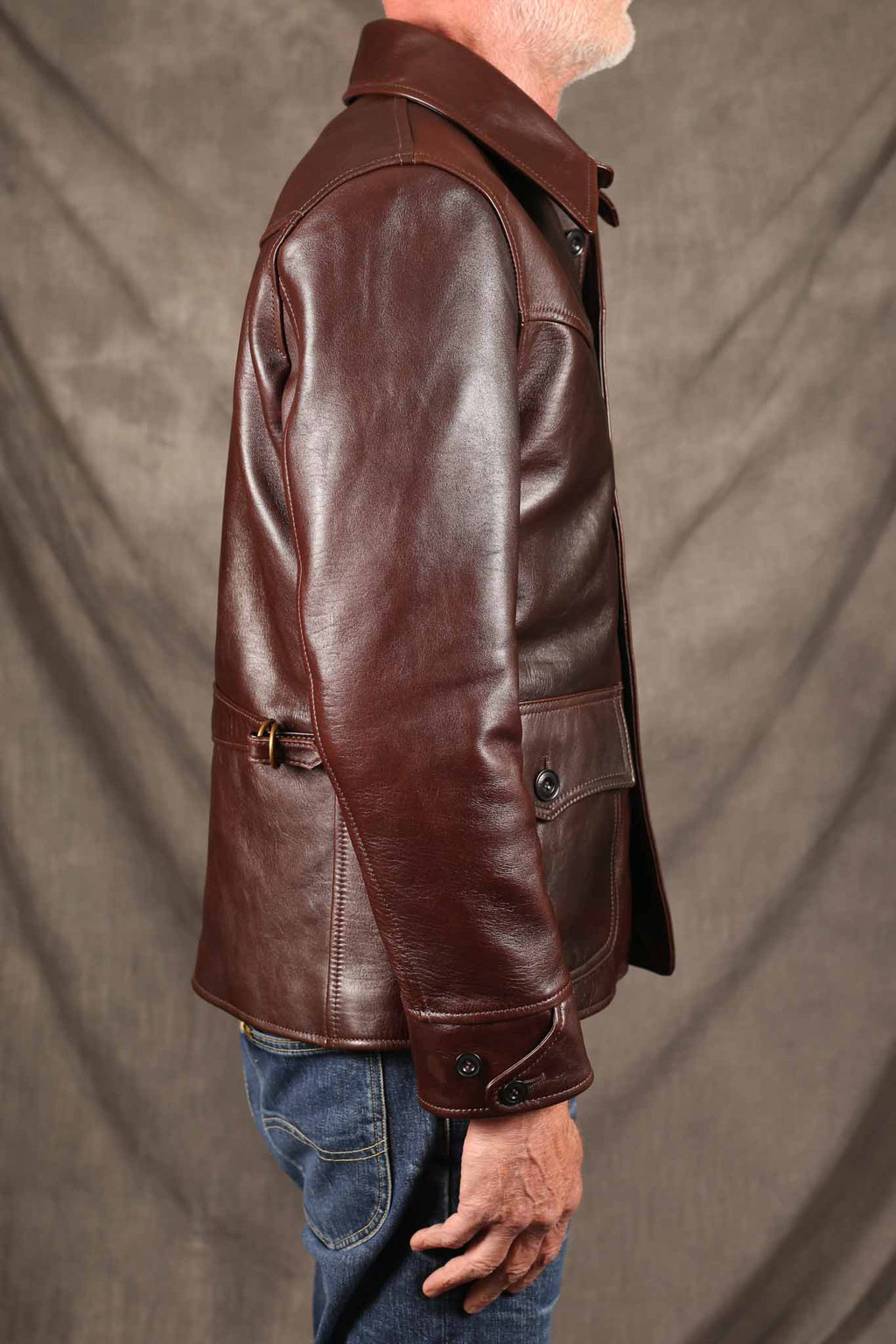 Y'2 LEATHER - HAND DYED HORSE CAR COAT - HNC-82