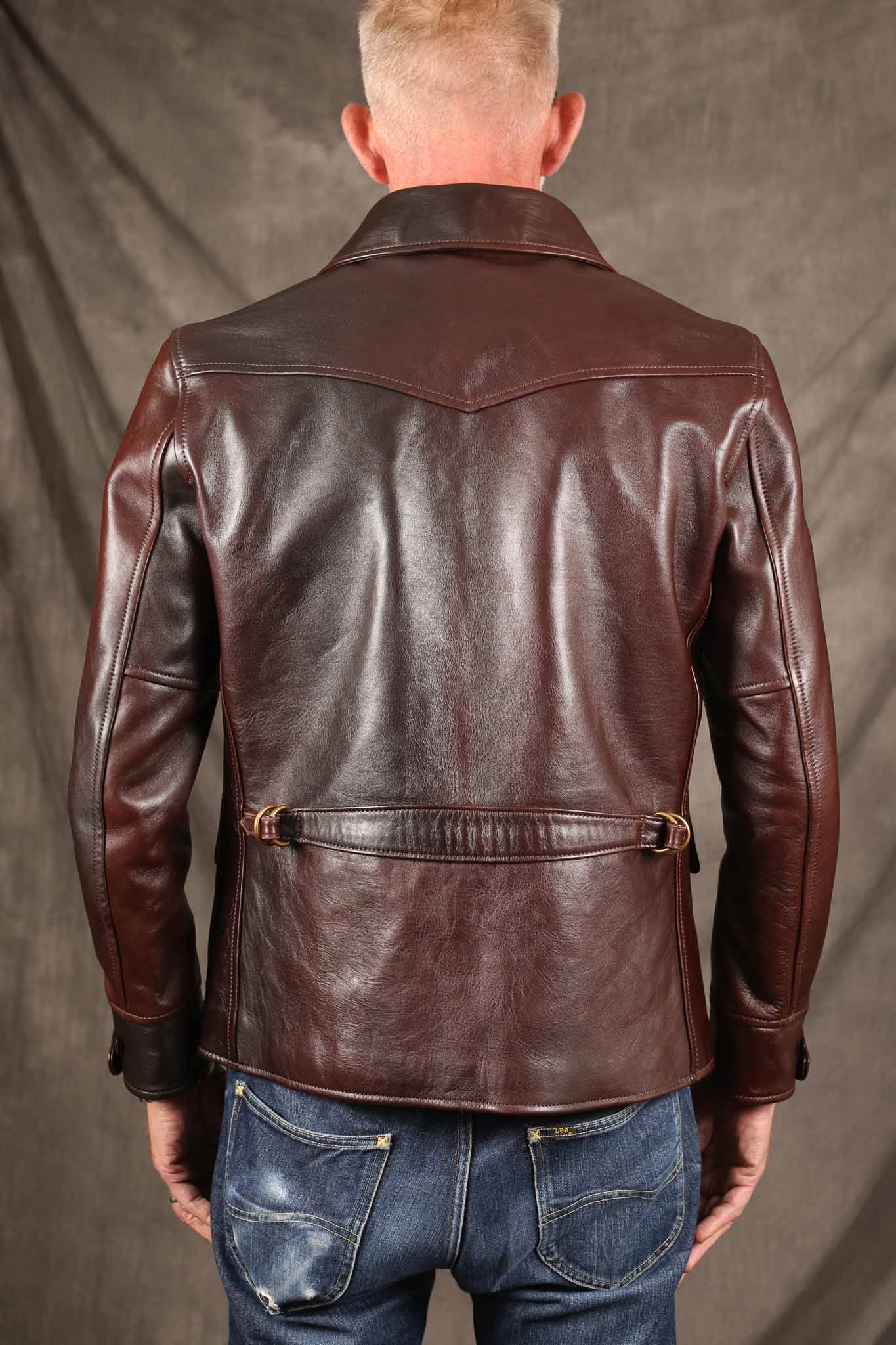 Y'2 LEATHER - HAND DYED HORSE CAR COAT - HNC-82 – Pinkomo