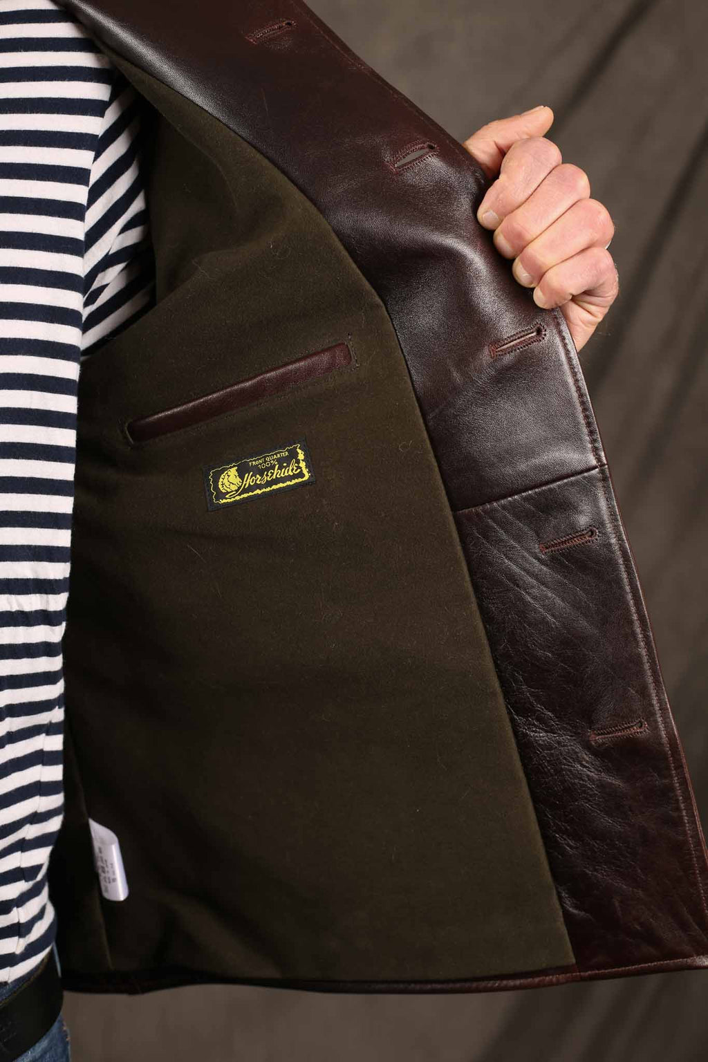 Y'2 LEATHER - HAND DYED HORSE CAR COAT - HNC-82