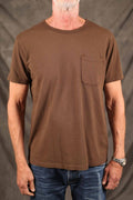 Freenote Cloth 9 Ounce Pocket T-Shirt Chocolate