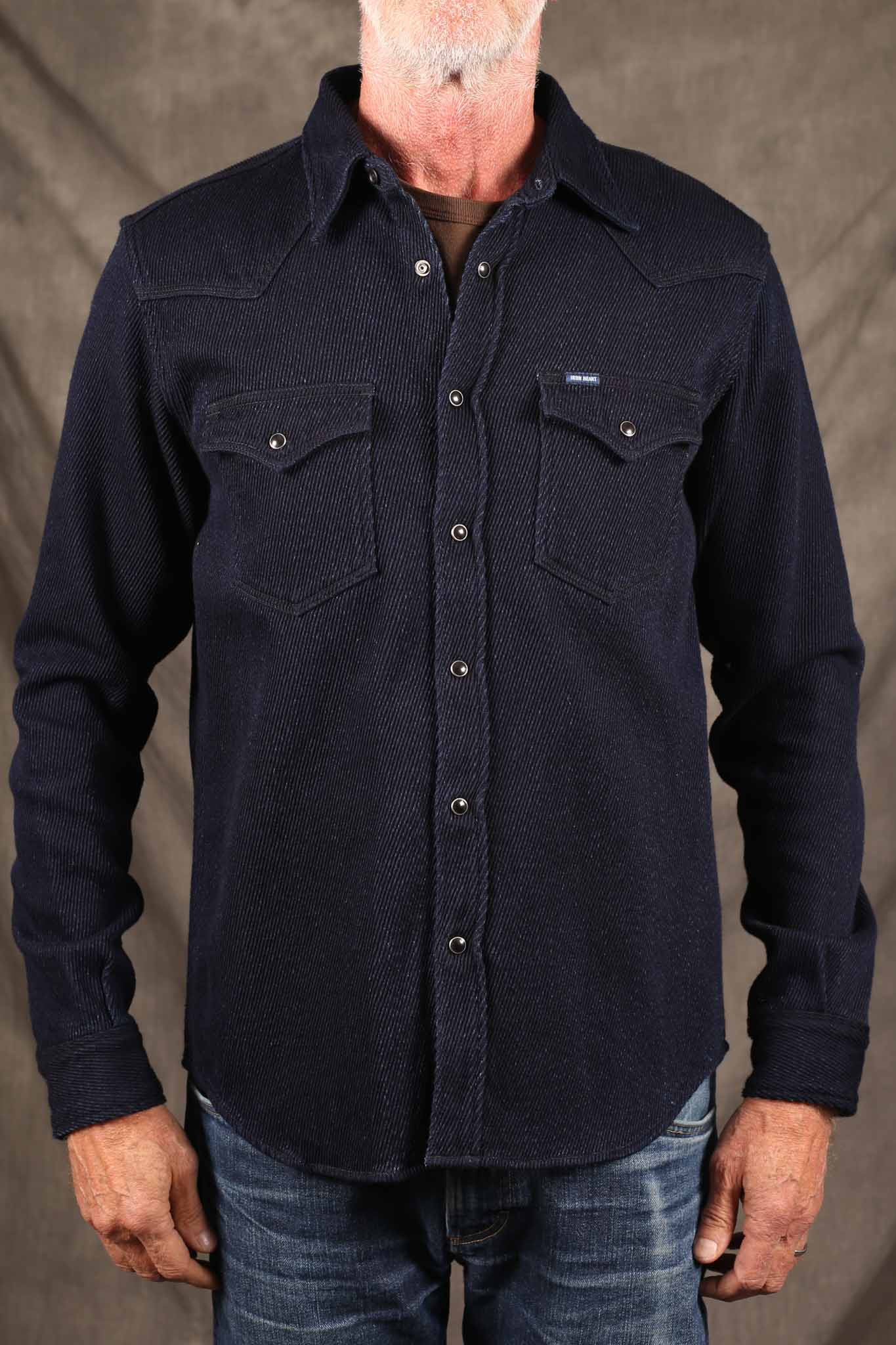 Iron Heart IHSH-208-IND -  Kersey Western Shirt - Indigo