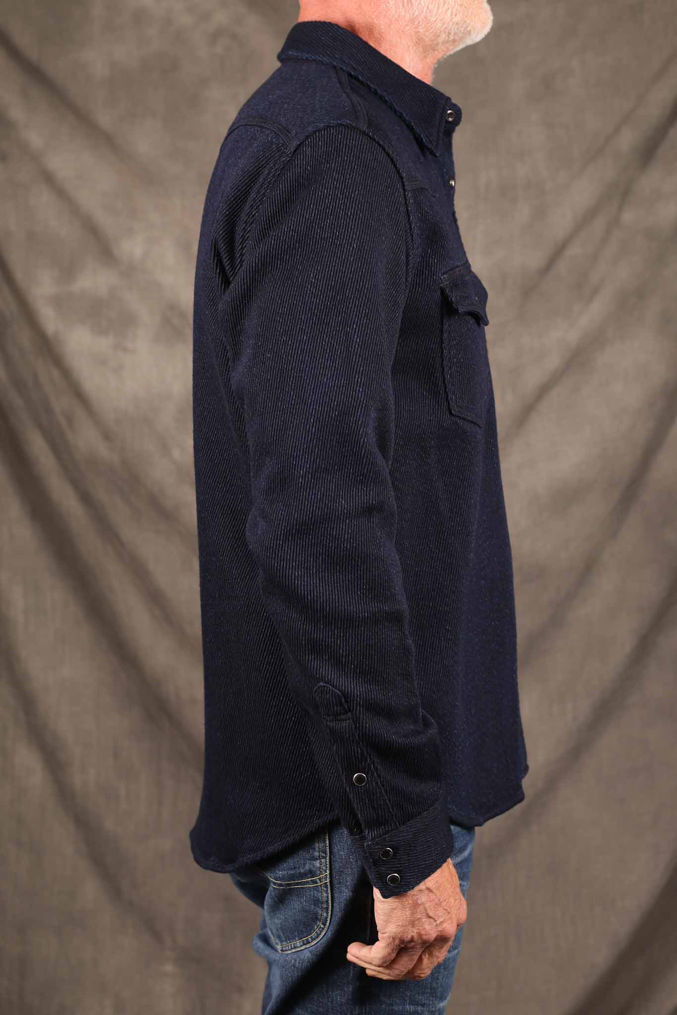 Iron Heart IHSH-208-IND -  Kersey Western Shirt - Indigo
