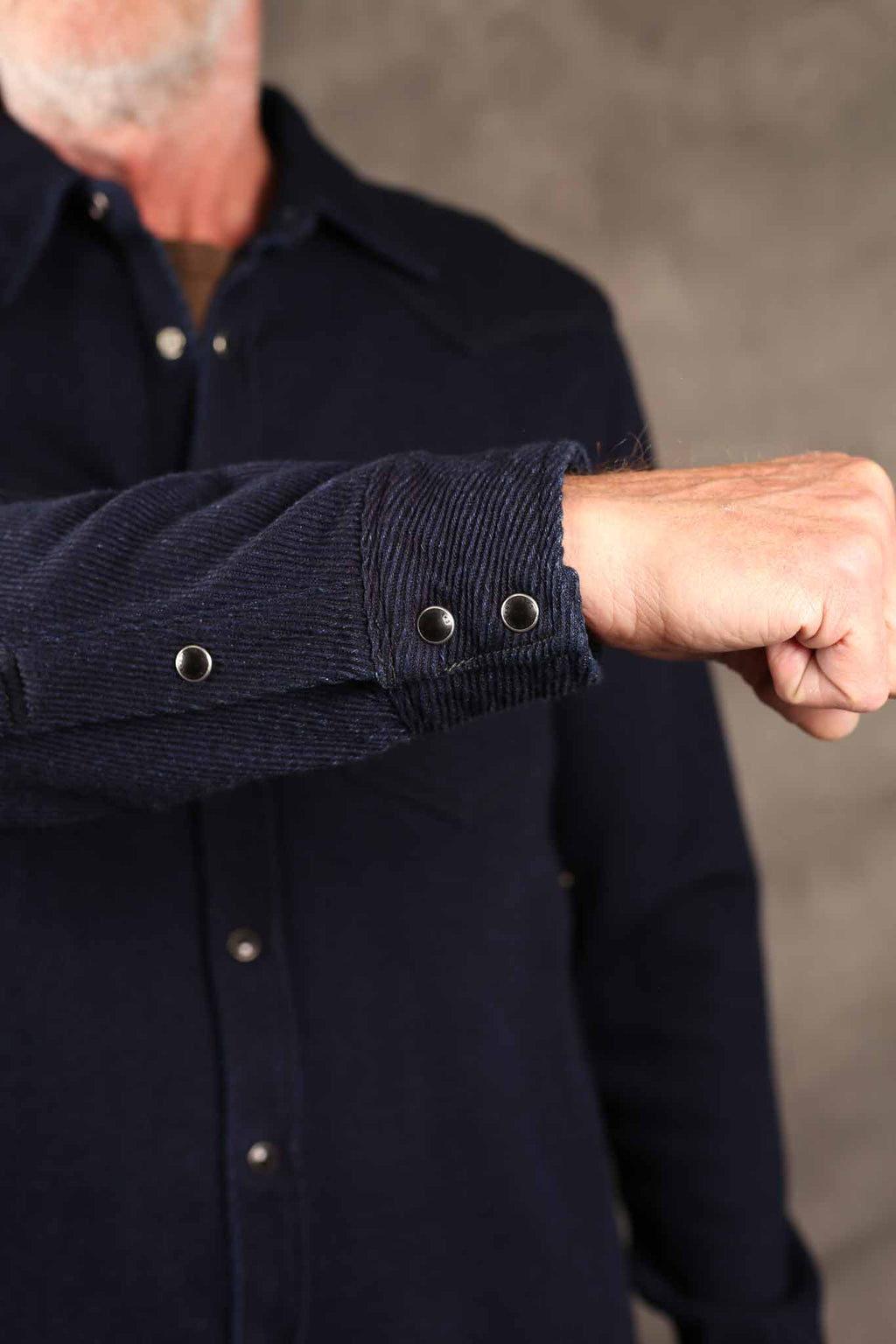 Iron Heart IHSH-208-IND -  Kersey Western Shirt - Indigo