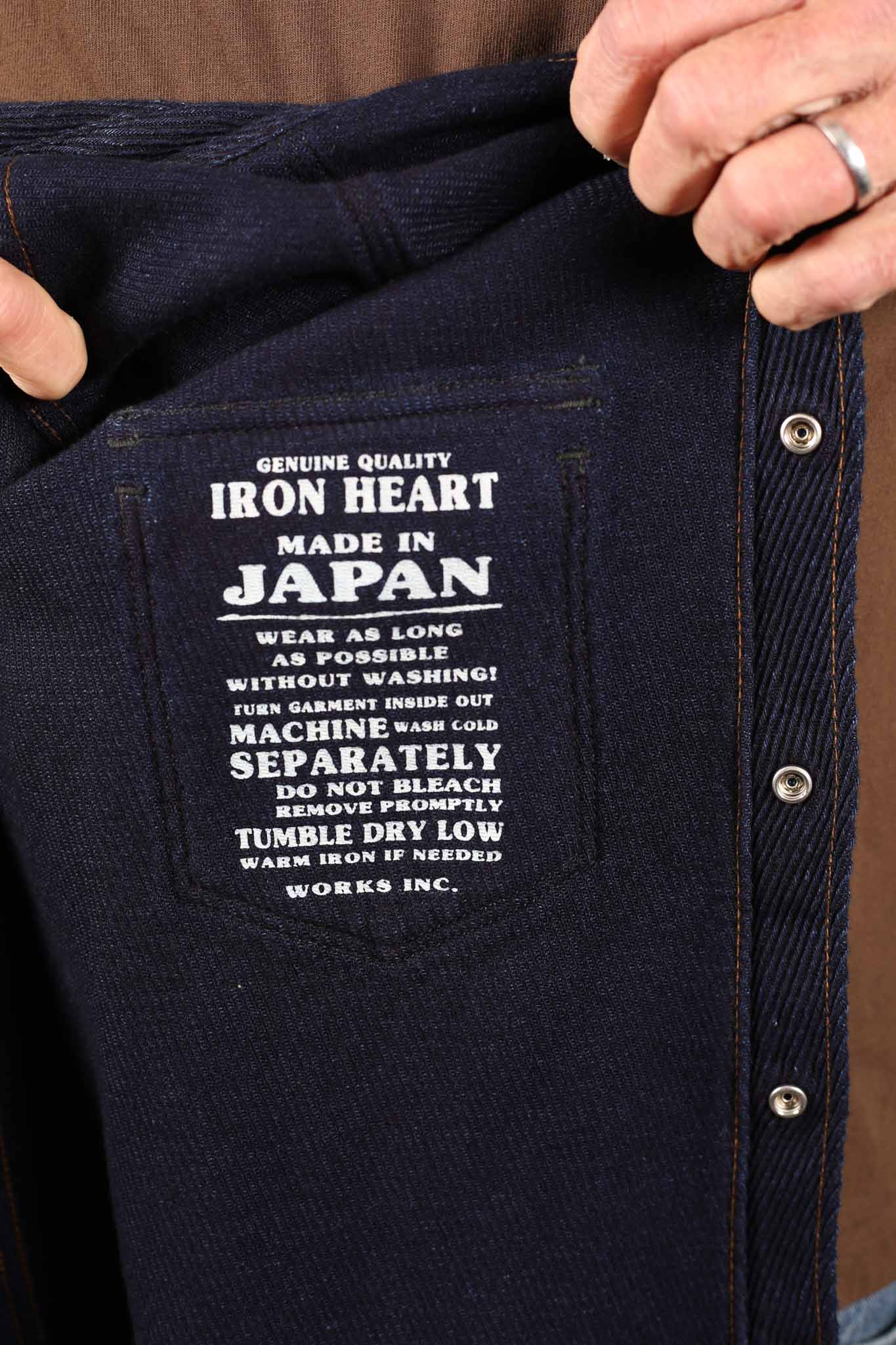 Iron Heart IHSH-208-IND -  Kersey Western Shirt - Indigo