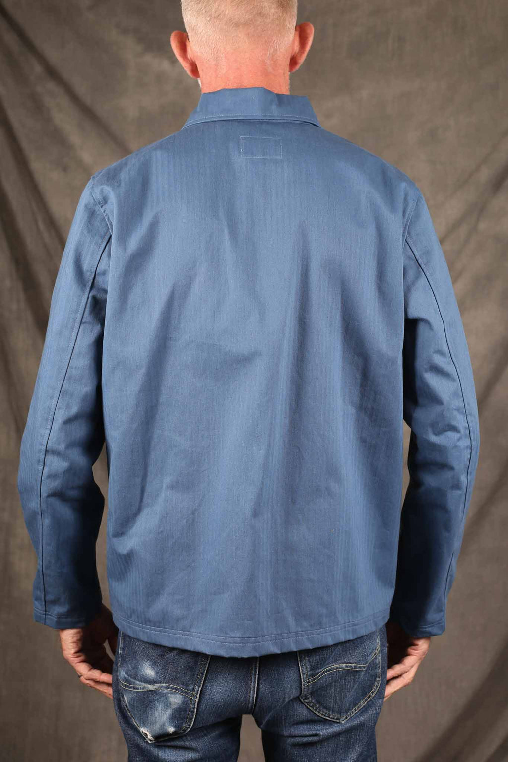 Dehen Woven Chore Coat - Mock Blue