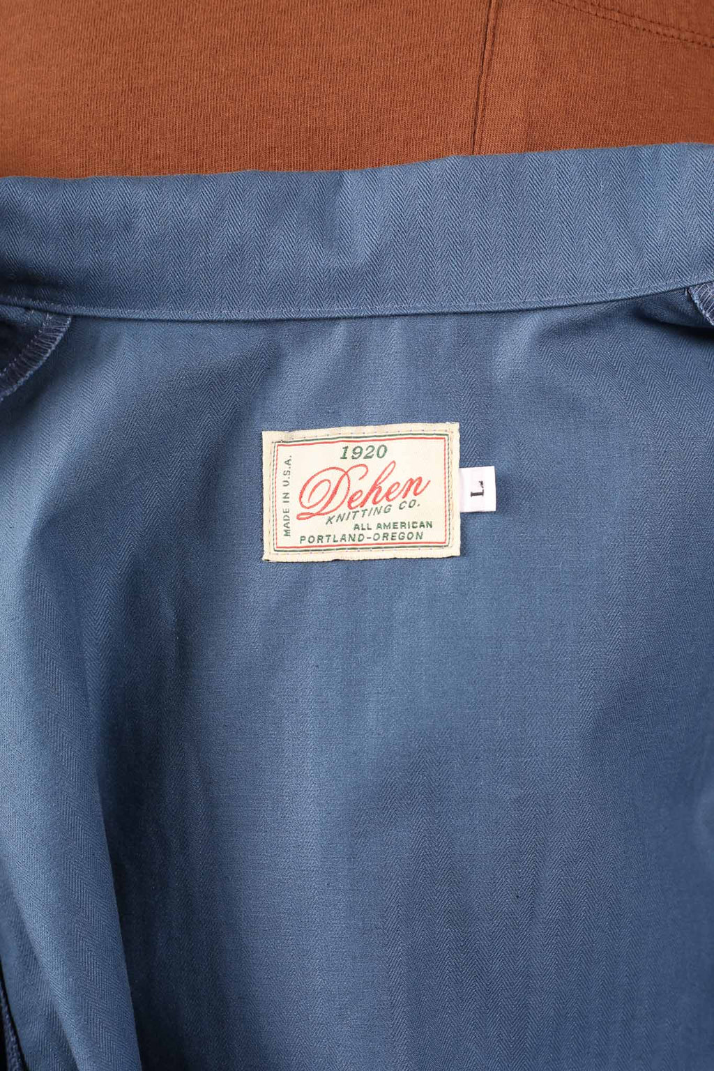 Dehen Woven Chore Coat - Mock Blue
