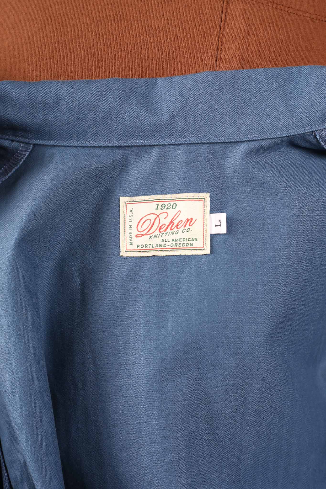 Dehen Woven Chore Coat - Mock Blue