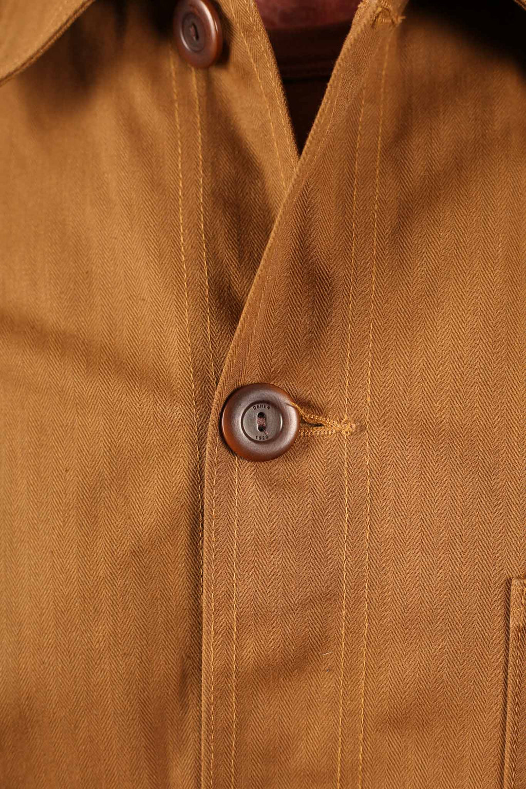 Dehen Woven Chore Coat - Nicotine