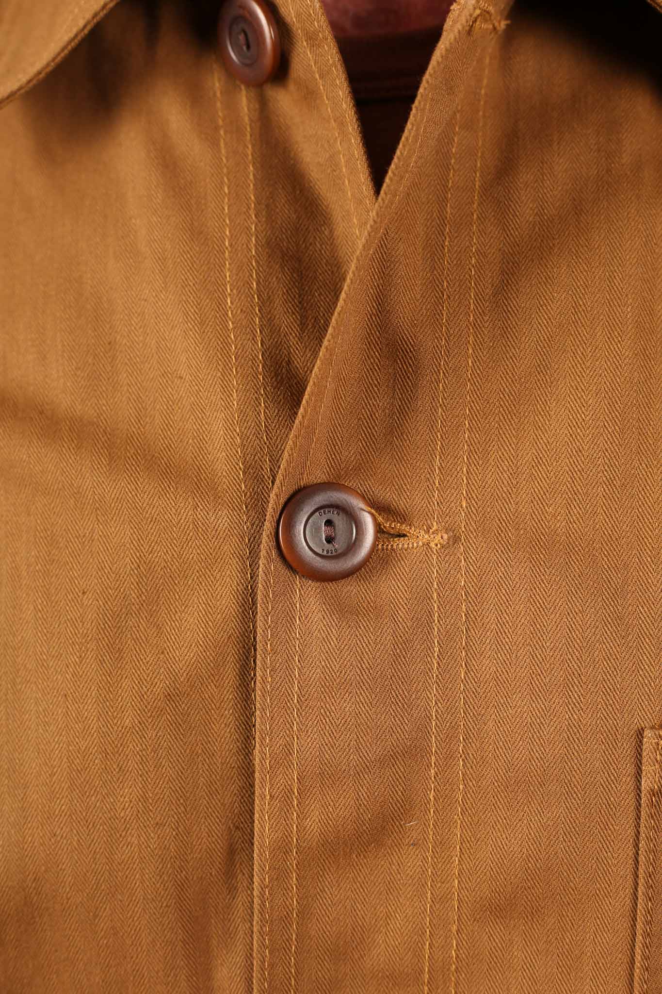 Dehen Woven Chore Coat - Nicotine