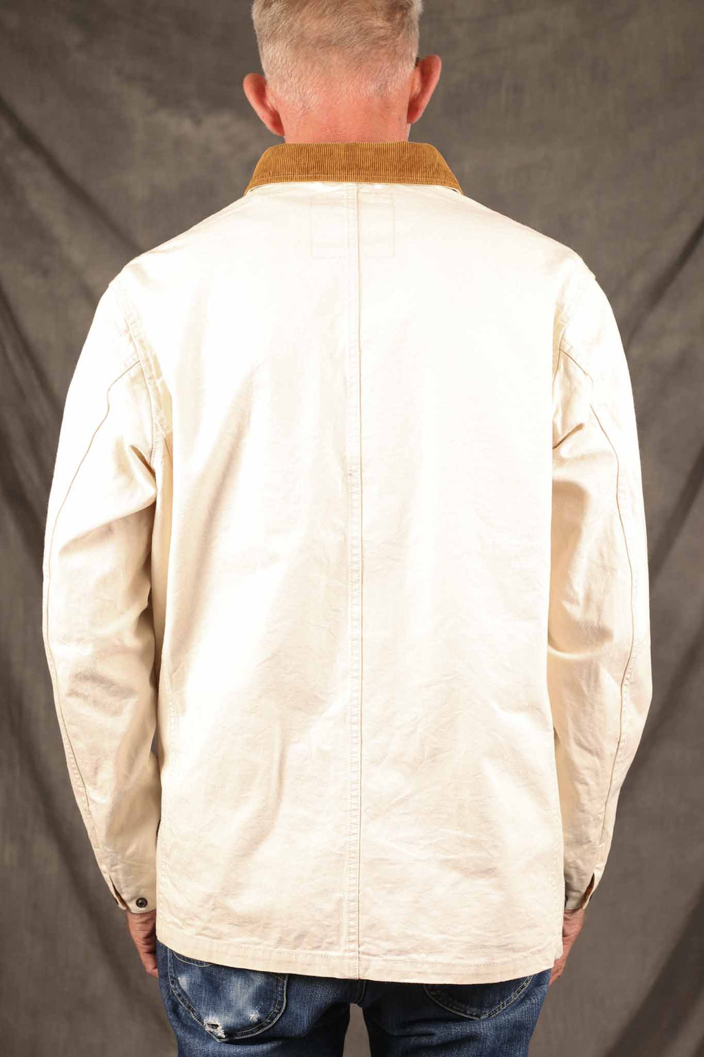IRON HEART - IHJ-148-IVO - 10oz Kurashikizome® Organic Cotton Duck Chore Jacket - Ivory