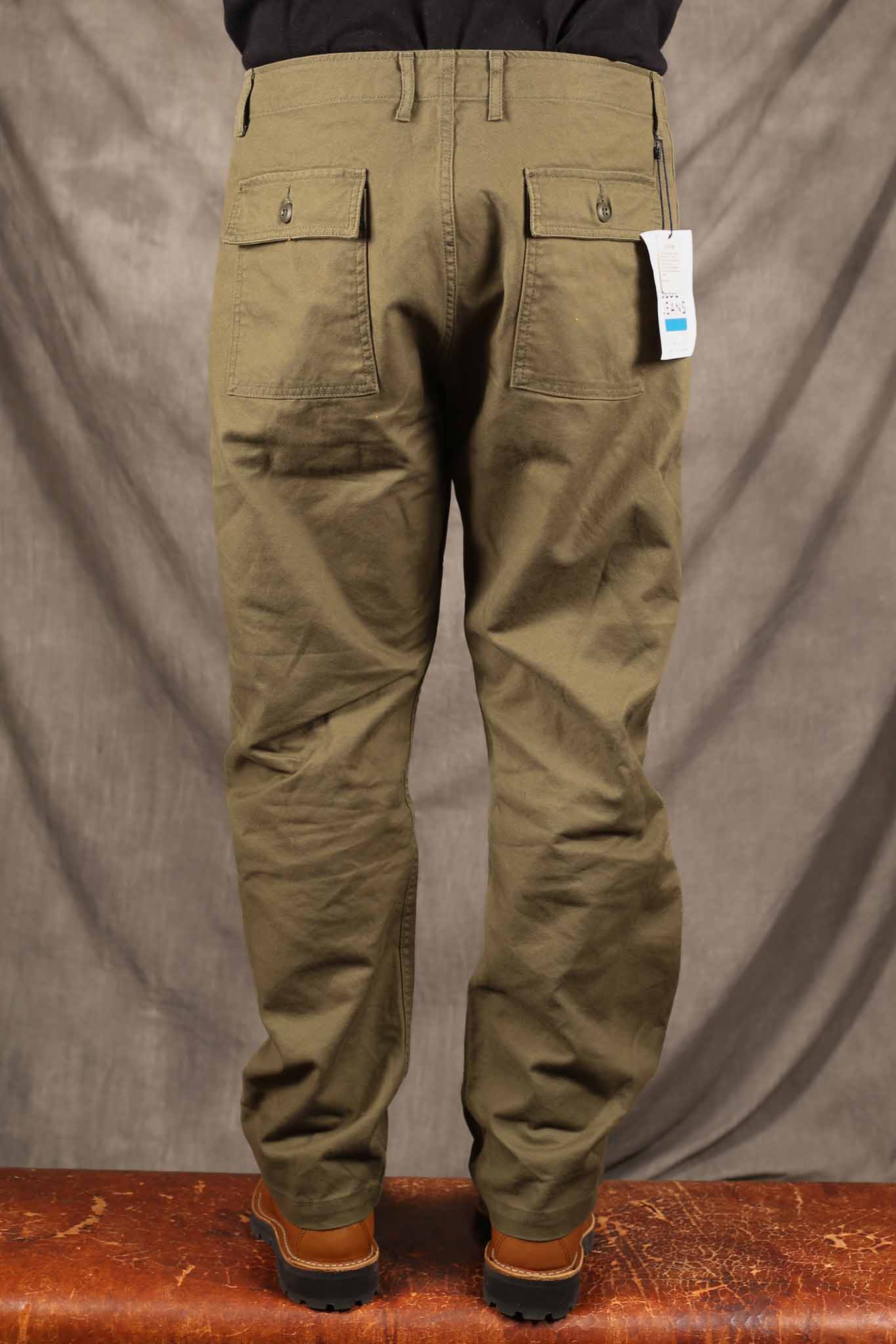 Japan Blue Jeans - Baker Pant - French Work Serge Olive – Pinkomo