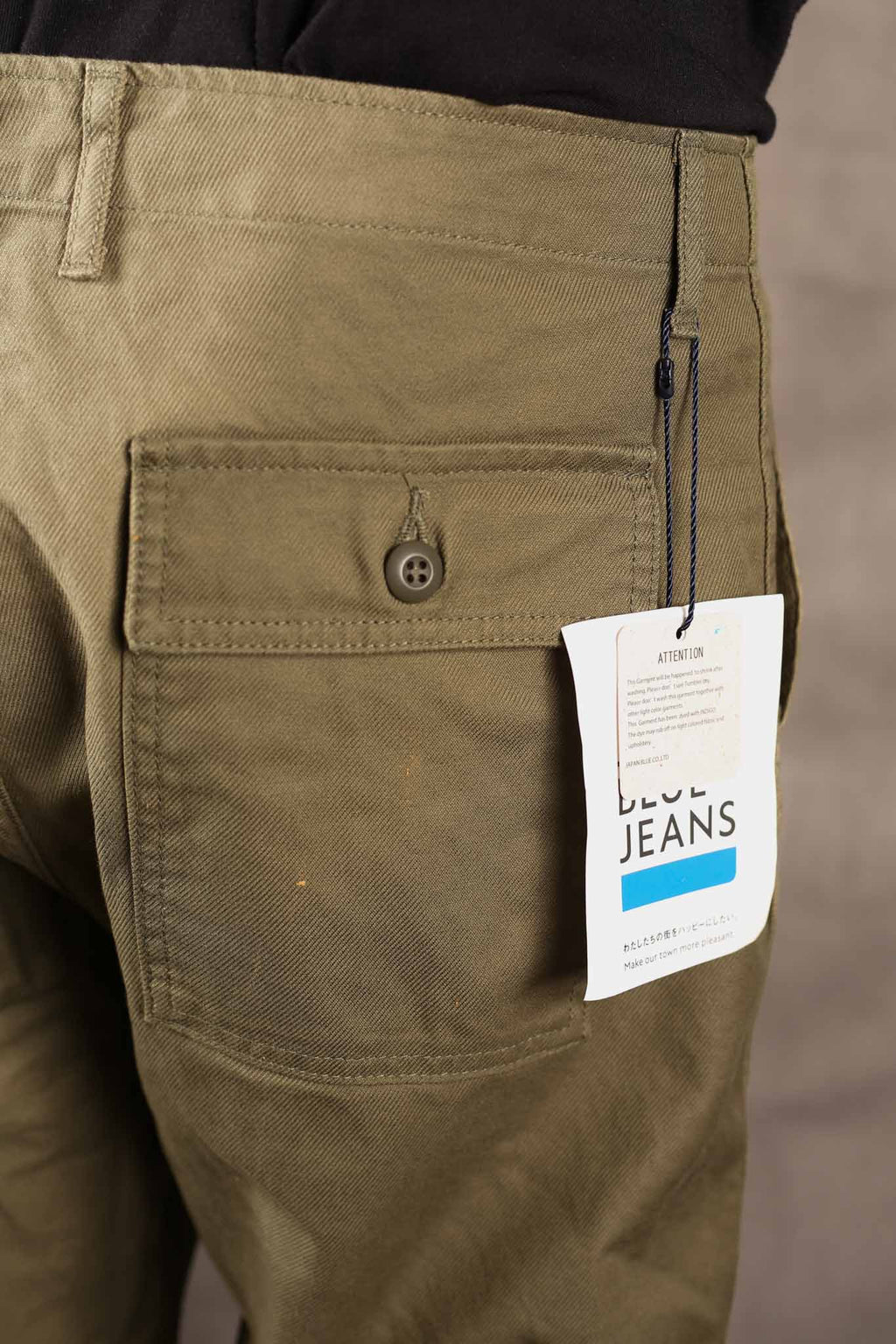 Japan Blue Jeans - Baker Pant - French Work Serge Olive