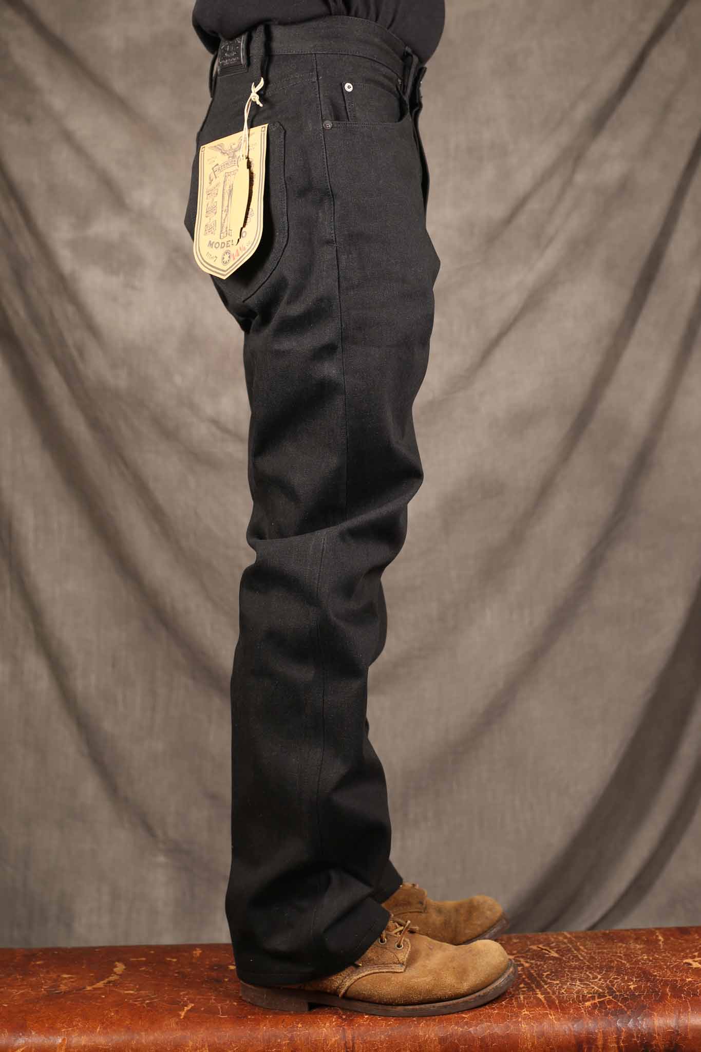 Freenote Cloth Modesto 14.25 Ounce Black Grey Denim