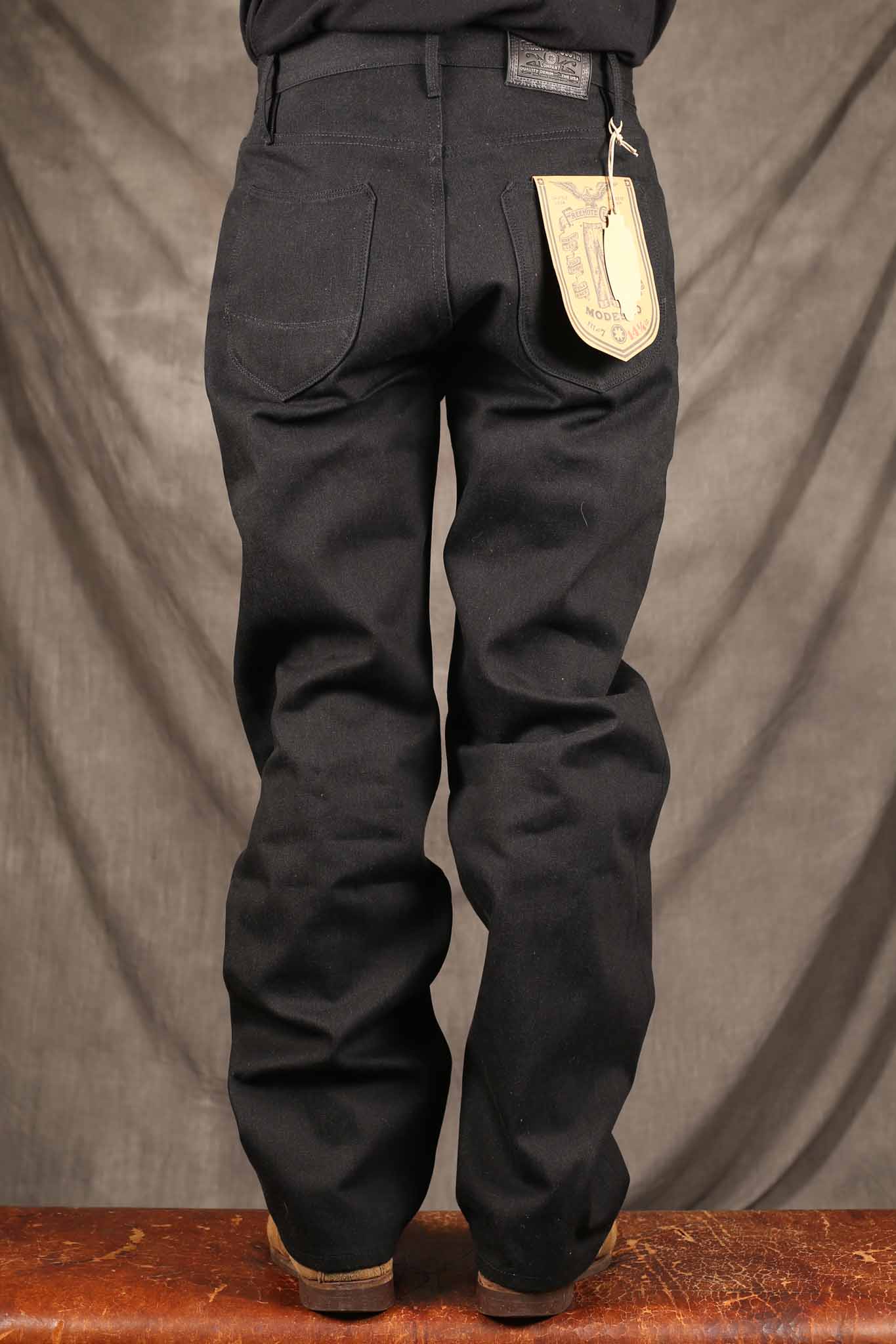 Freenote Cloth Modesto 14.25 Ounce Black Grey Denim