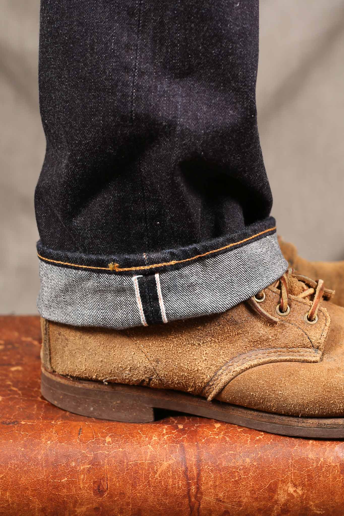 THE FLAT HEAD - FN-3005 Straight Rinsed Jeans LT Zimbabwe Cotton - 14,5oz