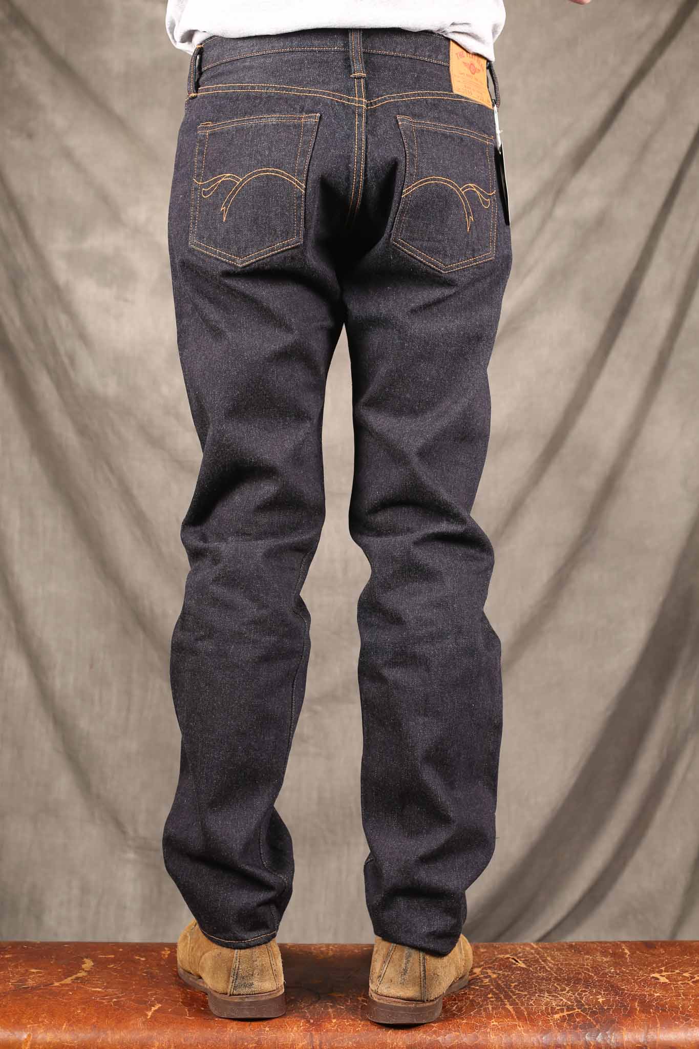 THE FLAT HEAD - FN-3009 Tapered Rinsed Jeans LT Zimbabwe Cotton
