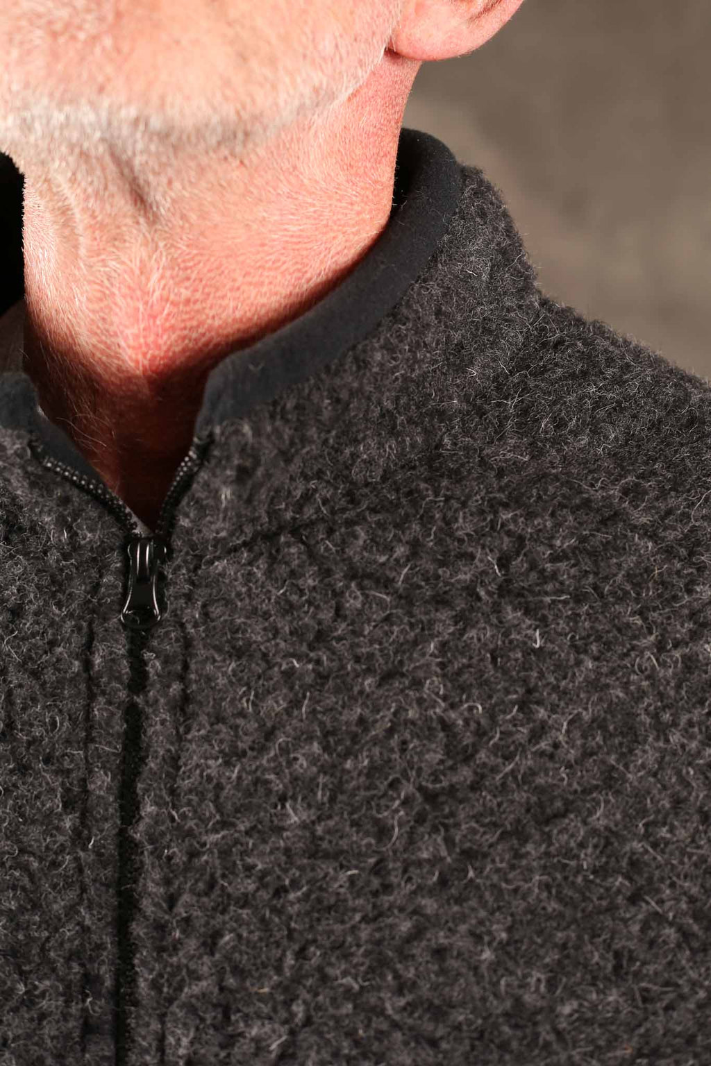 COLDBREAKER - WALKER WOOLEN JACKET - BLACK