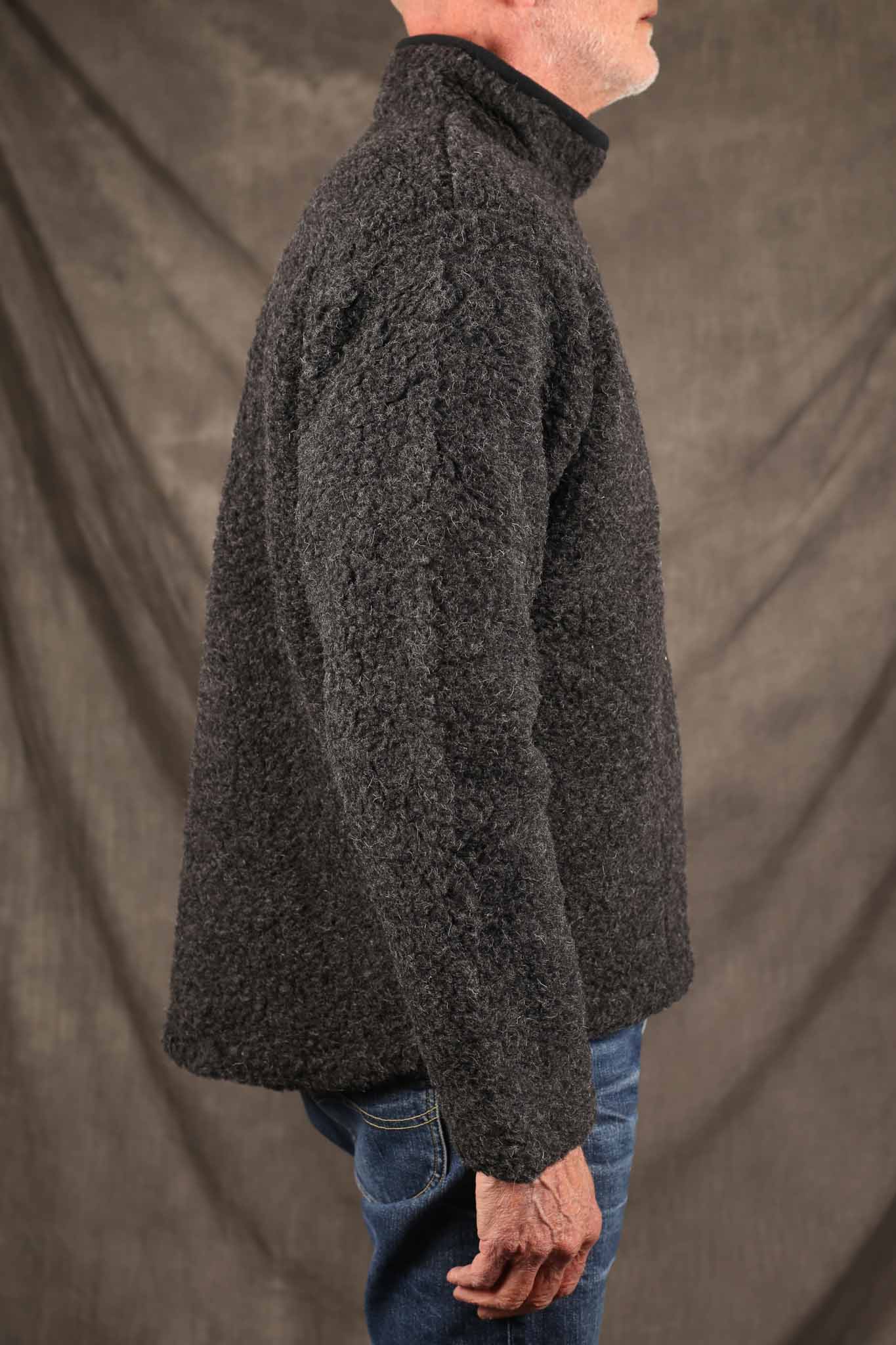 COLDBREAKER - WALKER WOOLEN JACKET - BLACK