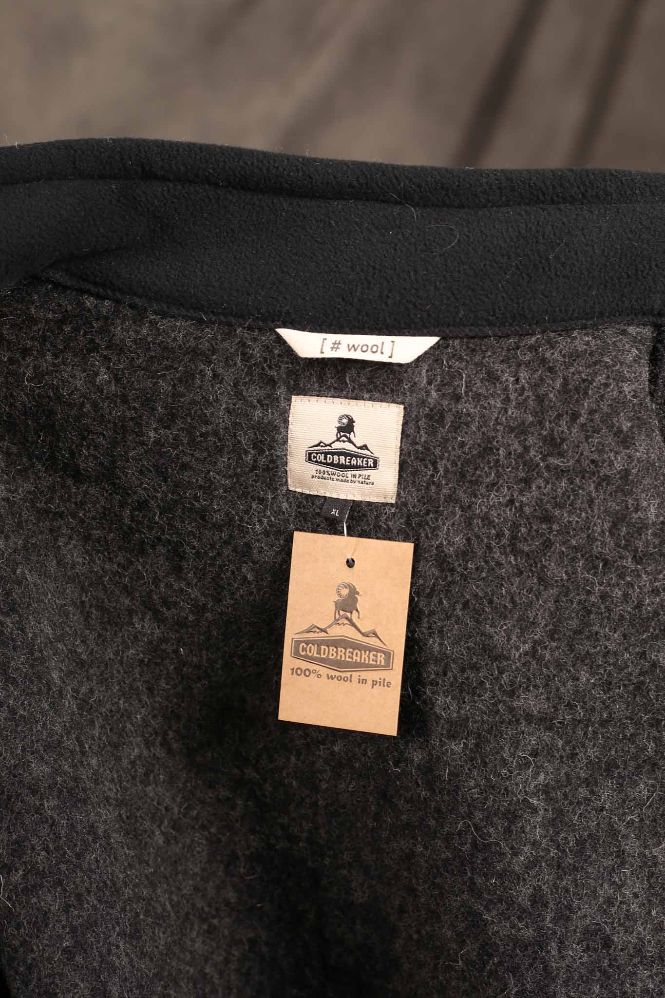 COLDBREAKER - WALKER WOOLEN JACKET - BLACK