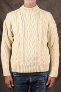 NITTO KNITWEAR - Ohannes Round Neck Sweater - WHITE