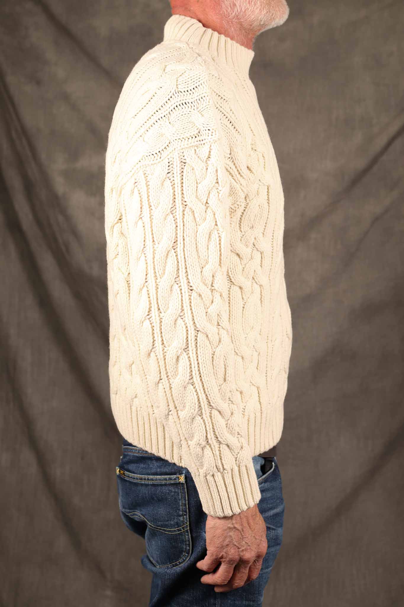 NITTO KNITWEAR - Ohannes Round Neck Sweater - WHITE