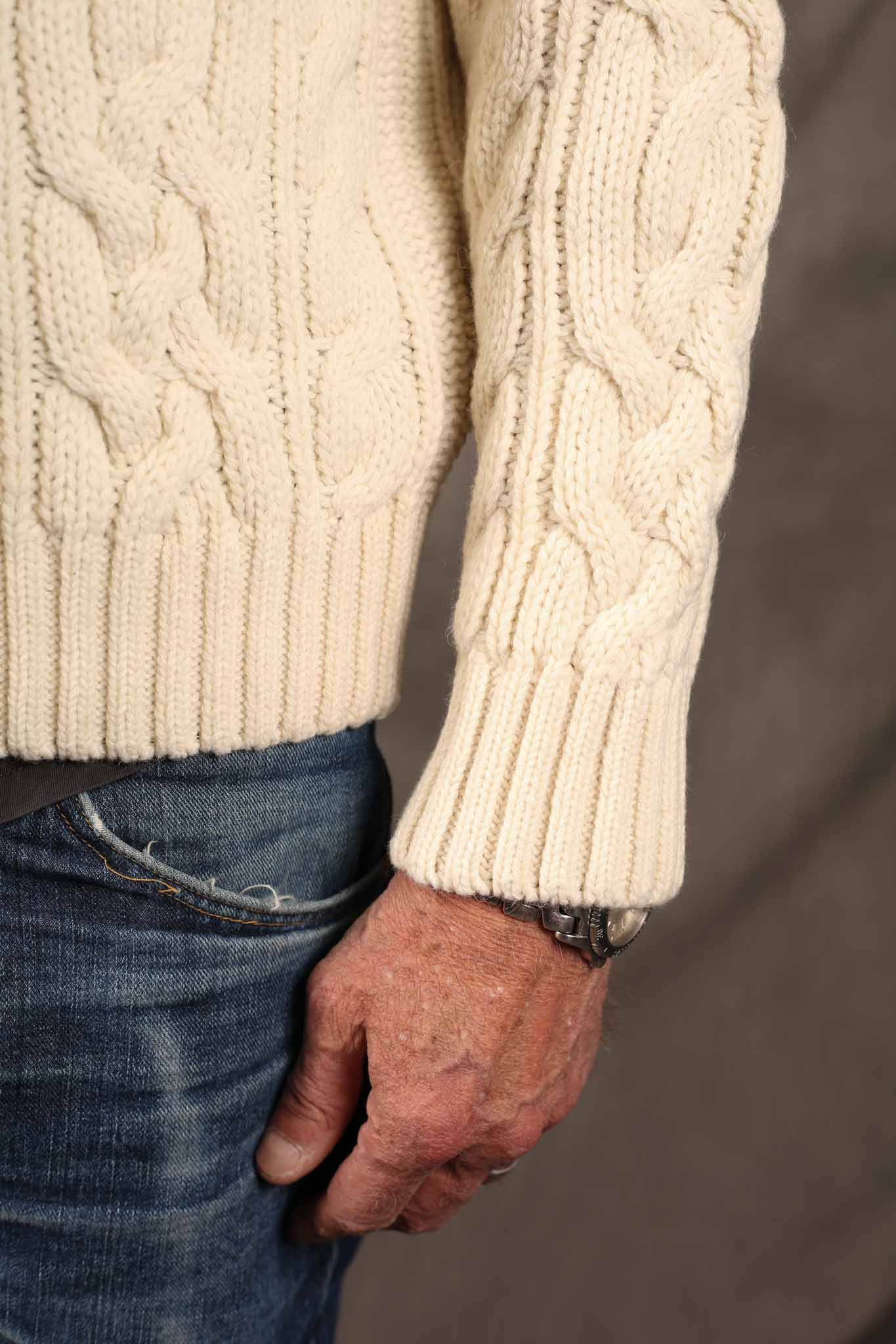 NITTO KNITWEAR - Ohannes Round Neck Sweater - WHITE