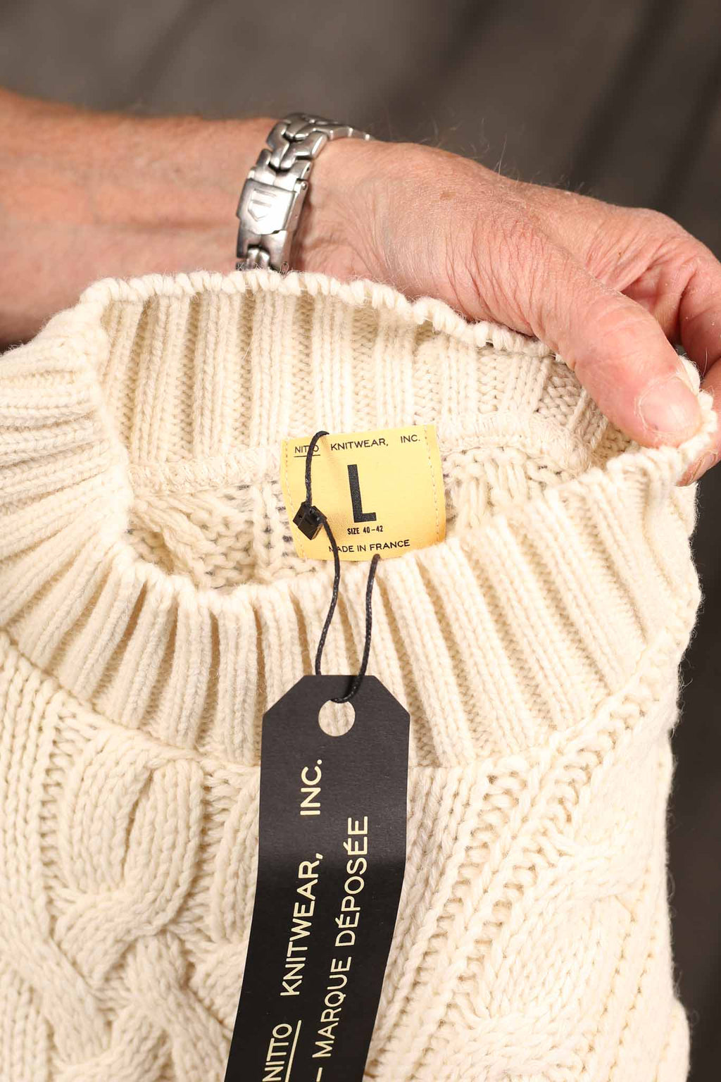 NITTO KNITWEAR - Ohannes Round Neck Sweater - WHITE