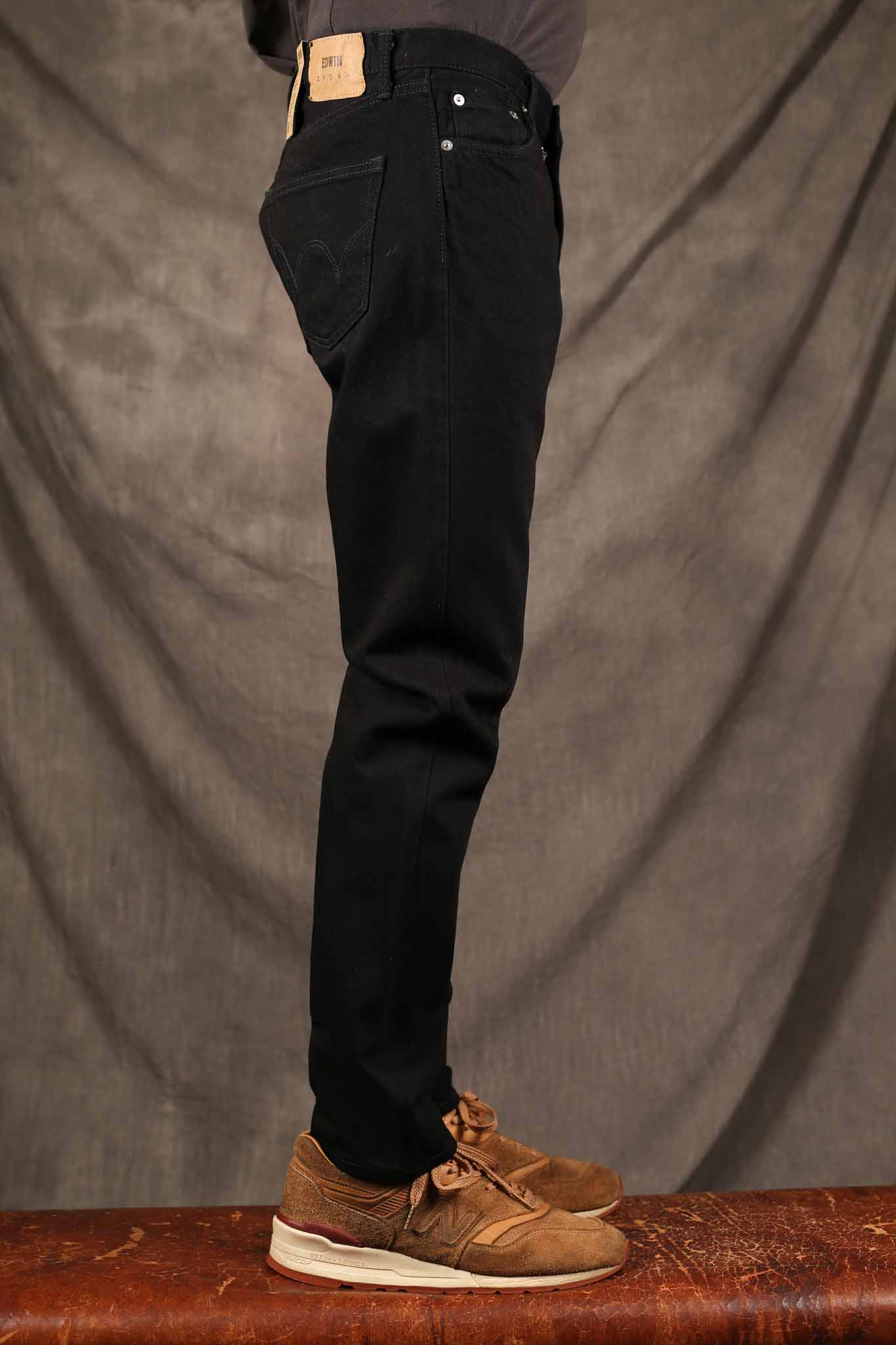 Edwin Made in Japan, Regular Tapered Jeans Black - unwashed - nonselvage - I035082-89-99