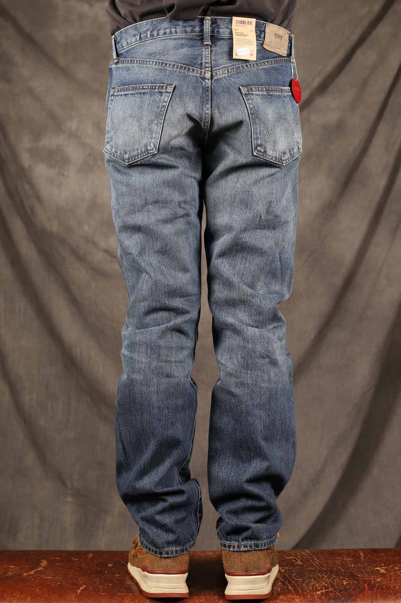 Edwin Made in Japan, REGULAR Straight JEANS - 14oz Kurabo Red Selvage Dark Used Wash - I034254-016J
