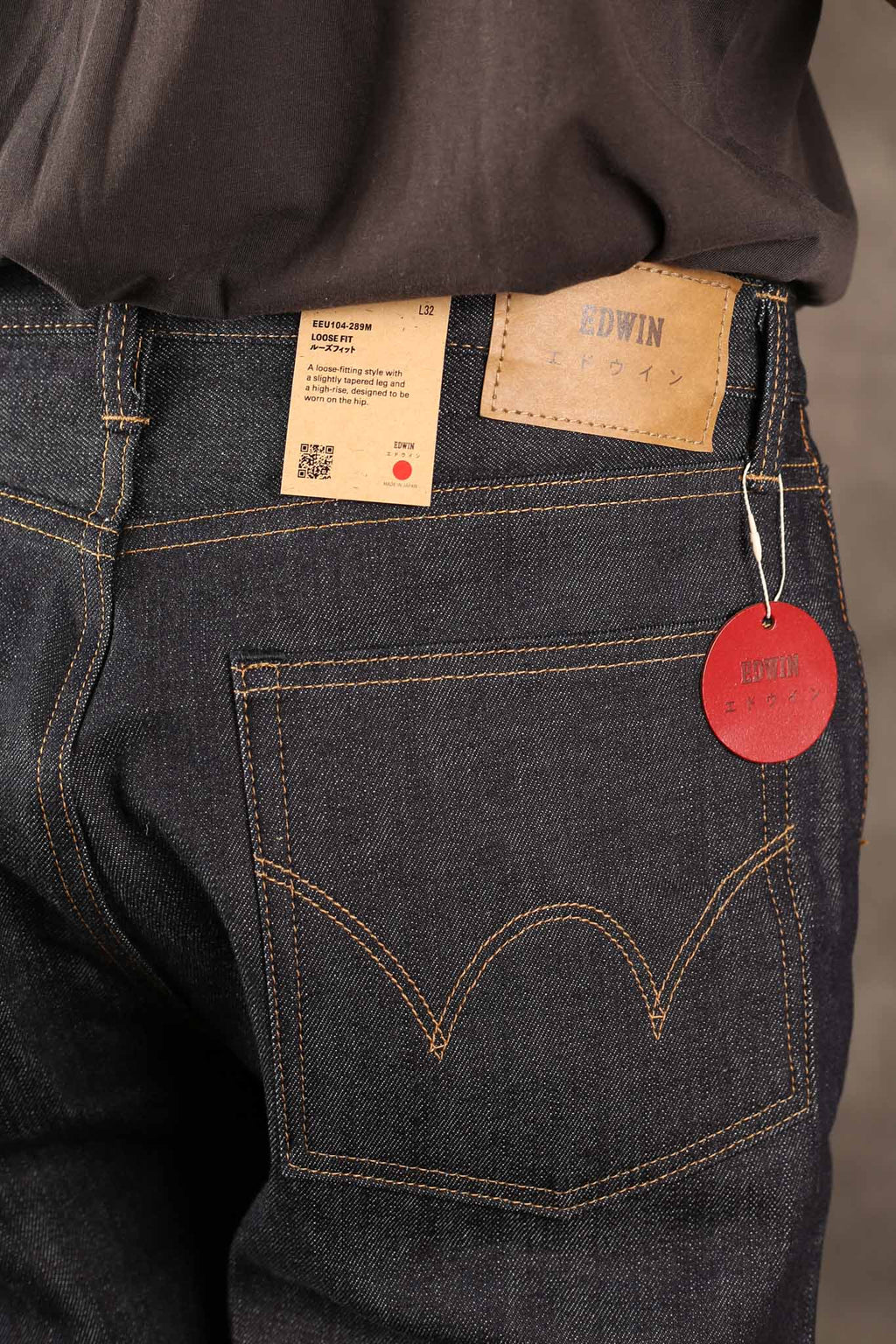 Edwin Made in Japan, Loose fit Jeans - 14oz Kurabo Recycle Denim Red Selvage - I034256-0199