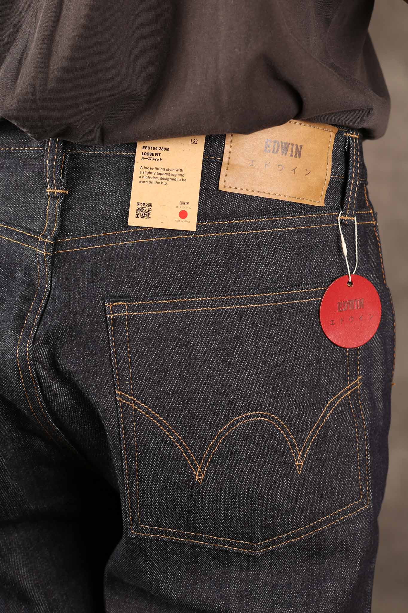 Edwin Made in Japan, Loose fit Jeans - 14oz Kurabo Recycle Denim Red Selvage - I034256-0199