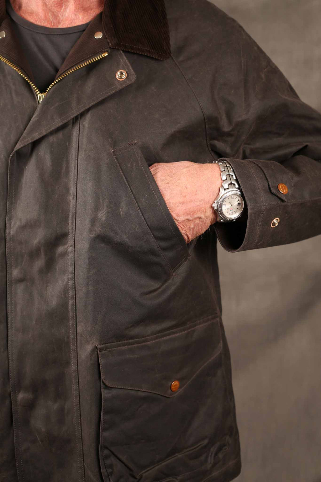 MANIFATTURA CECCARELLI -   Rain Caban 7071-WX - Chocolate