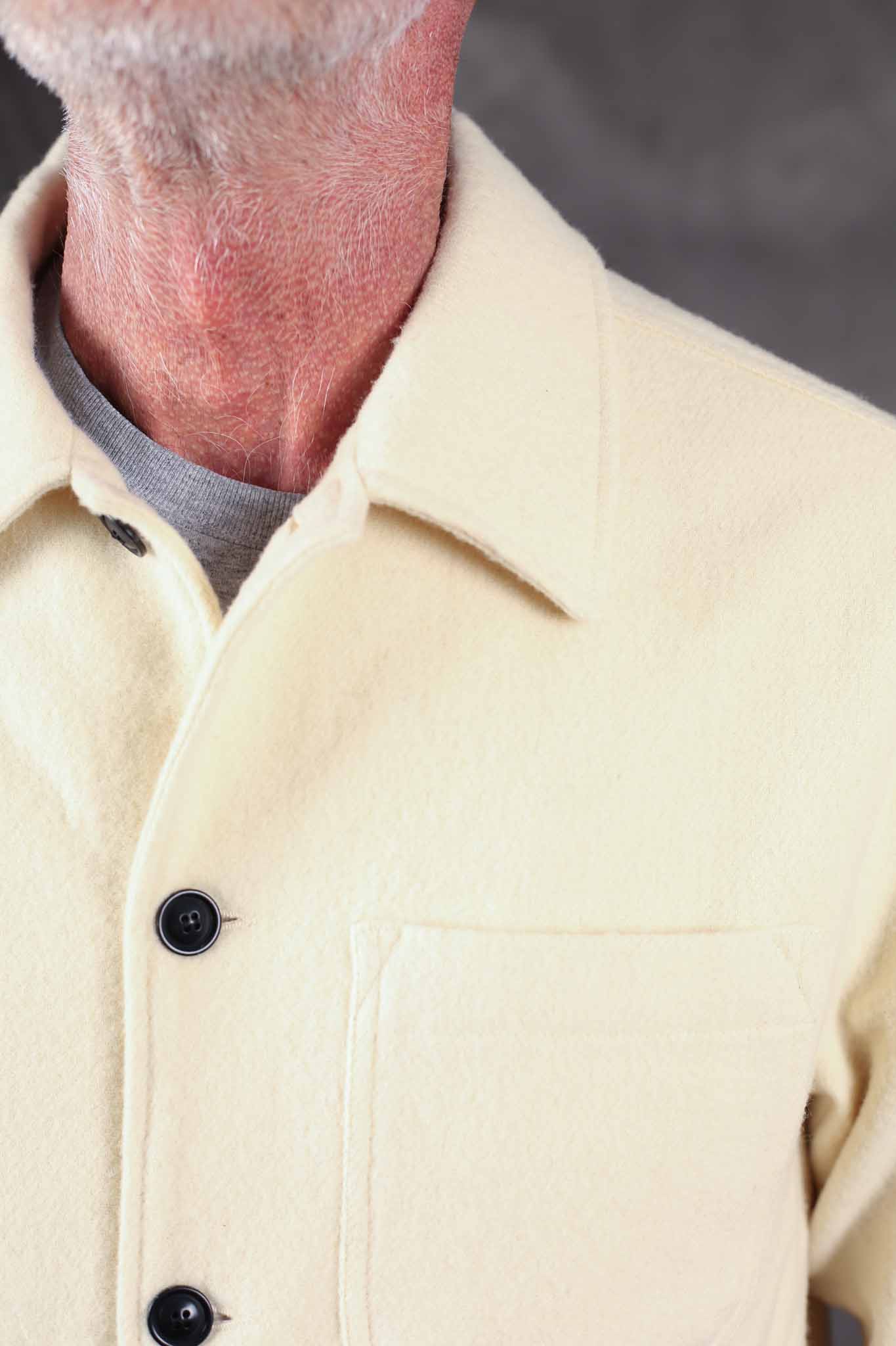 Merz b. Schwanen JKT08WO.02.3 Burel Wool Worker's Jacket - NATURE