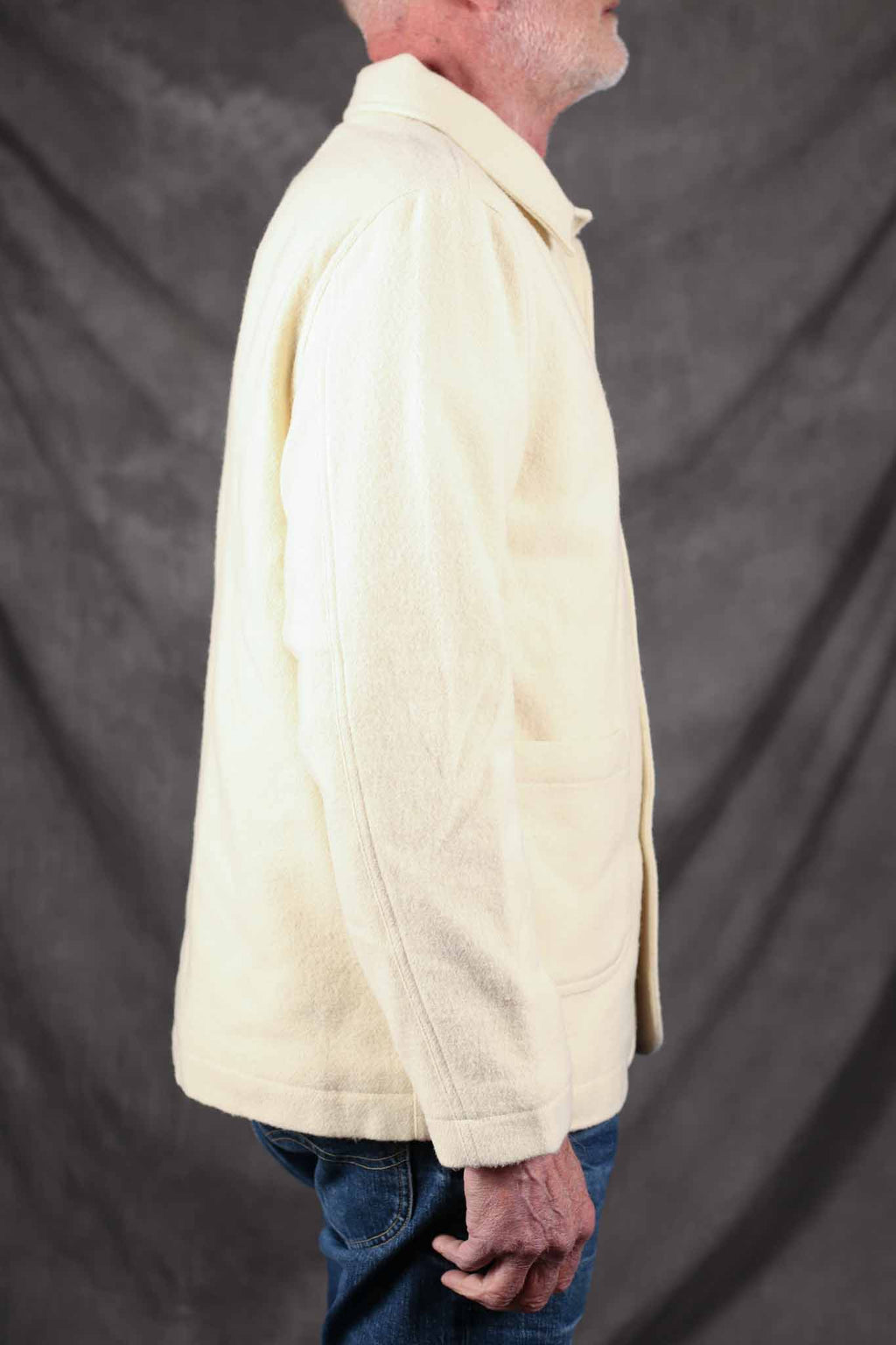 Merz b. Schwanen JKT08WO.02.3 Burel Wool Worker's Jacket - NATURE